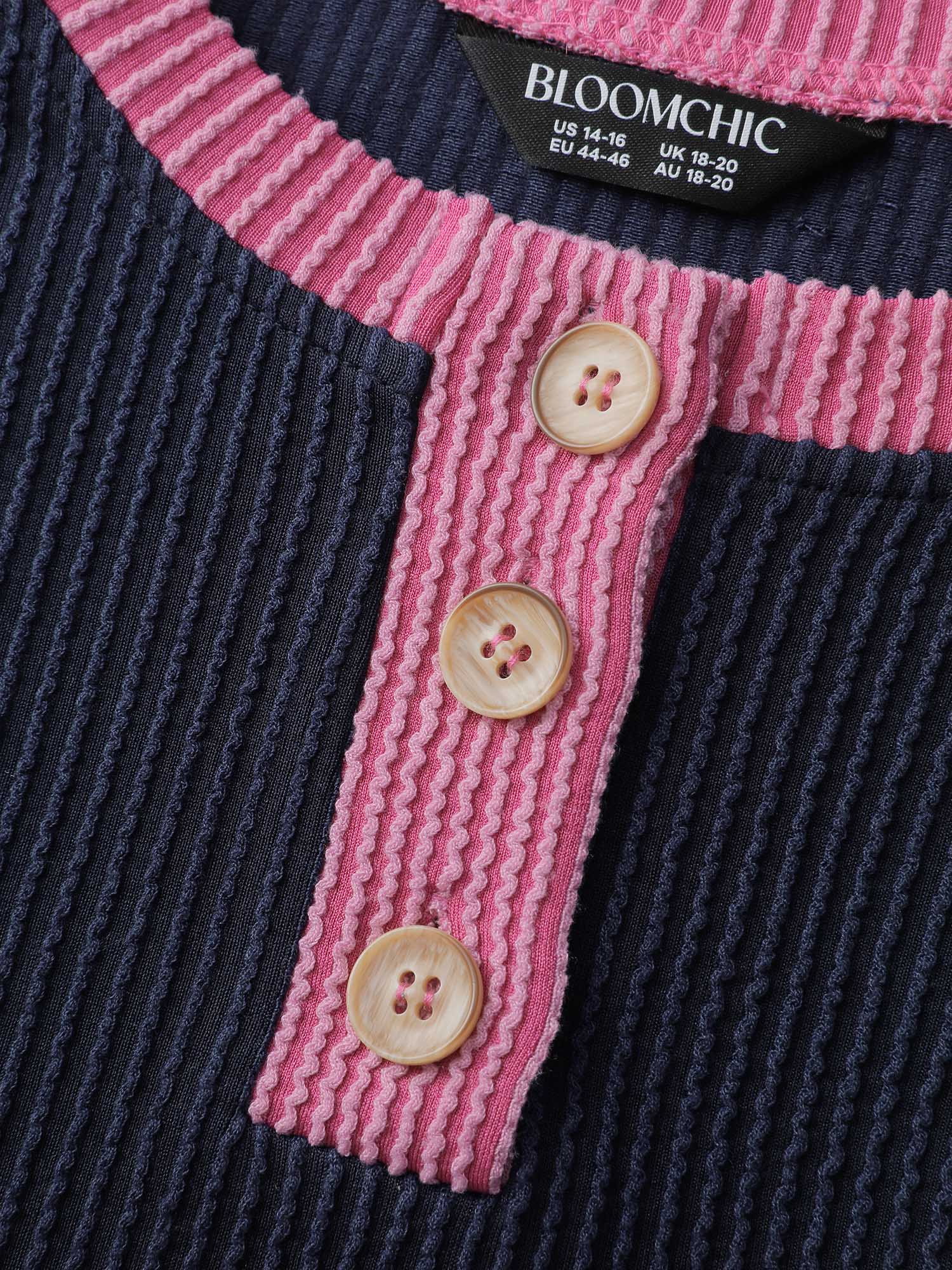 Color Contrast Relaxed Fit Spliced Sweatshirt - Image 5