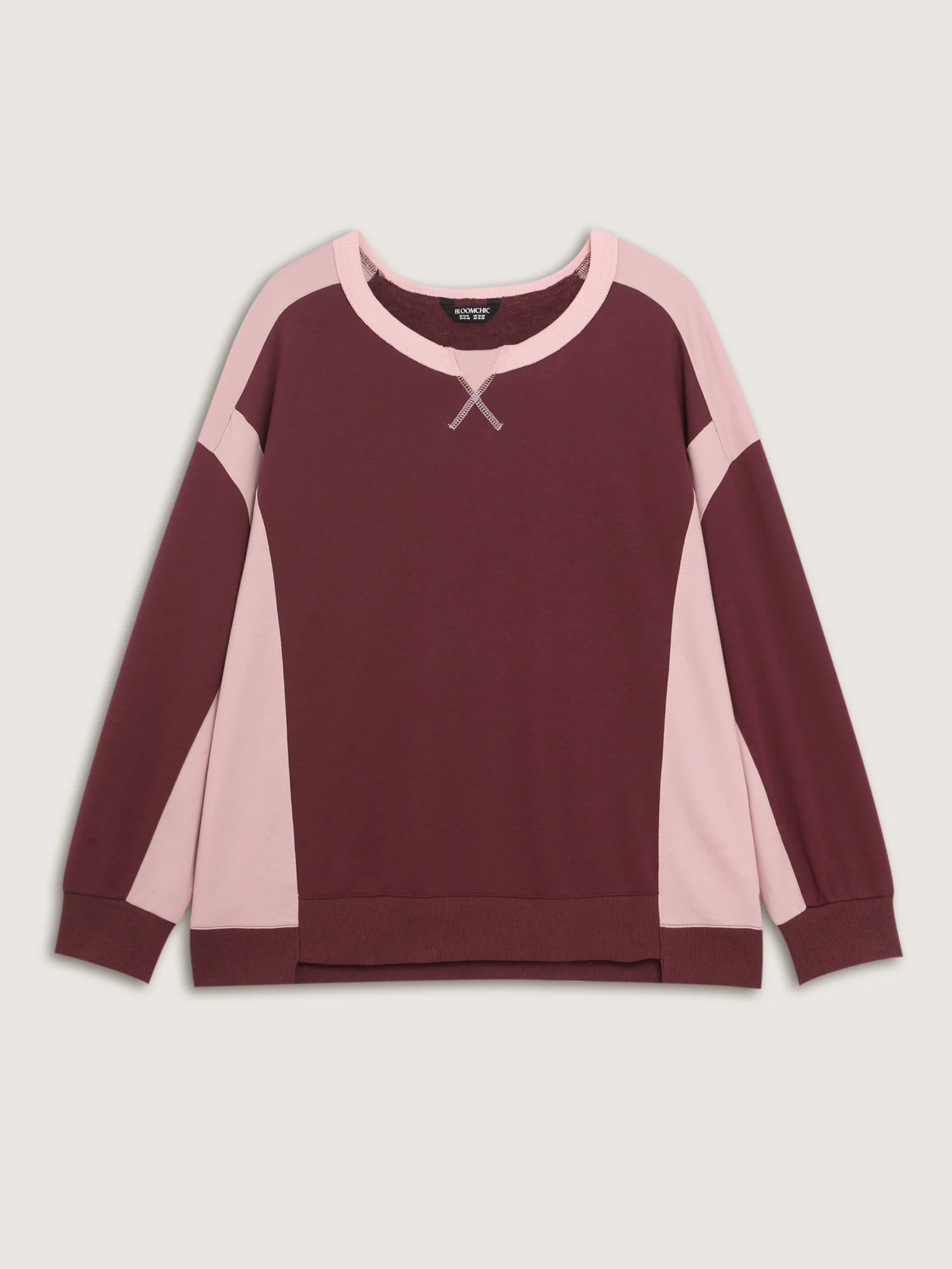 Color Contrast Relaxed-Fit Sweatshirt - Image 7