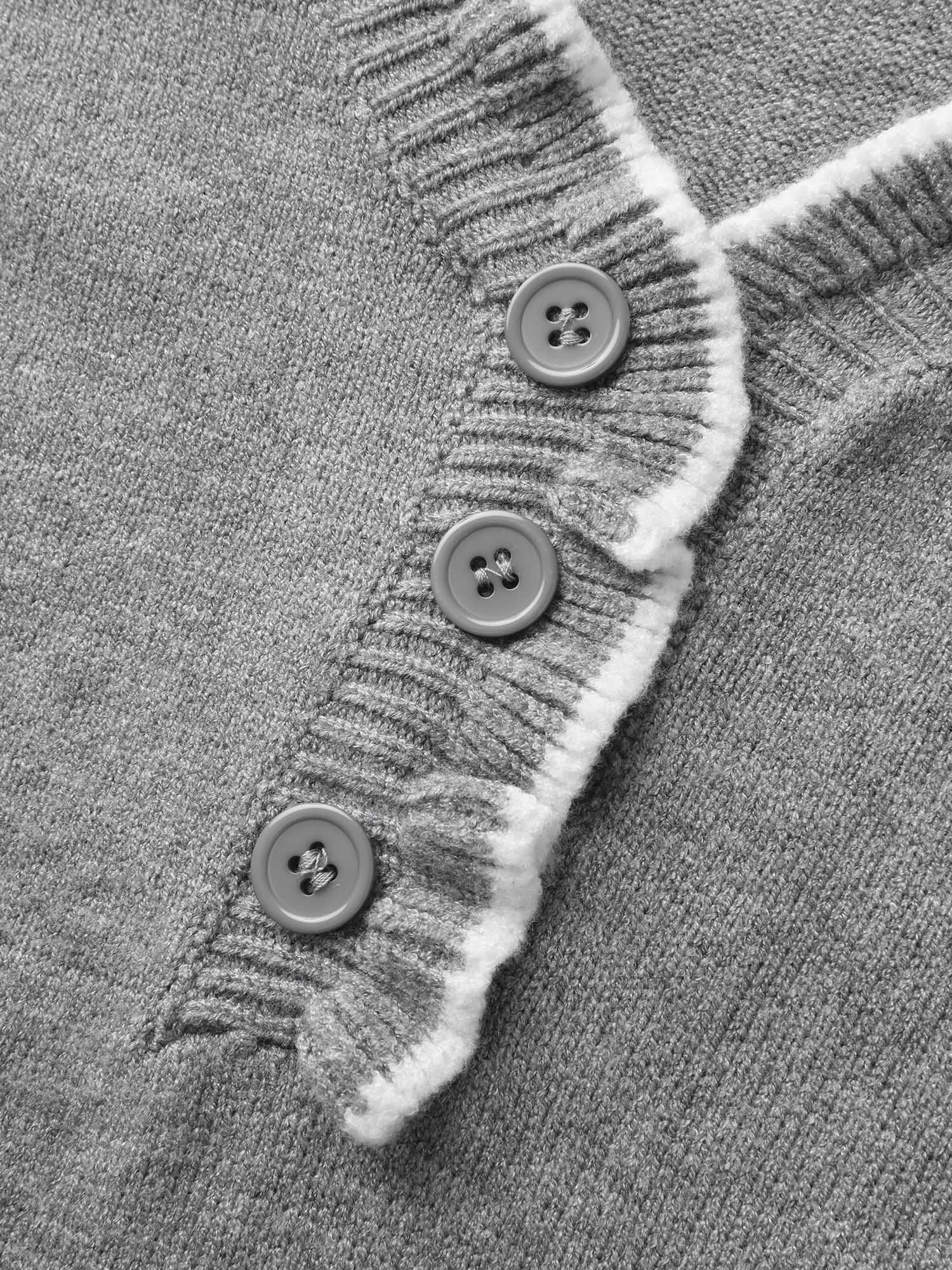 Color Contrast Ruffled Sleeve Pullover - Image 7
