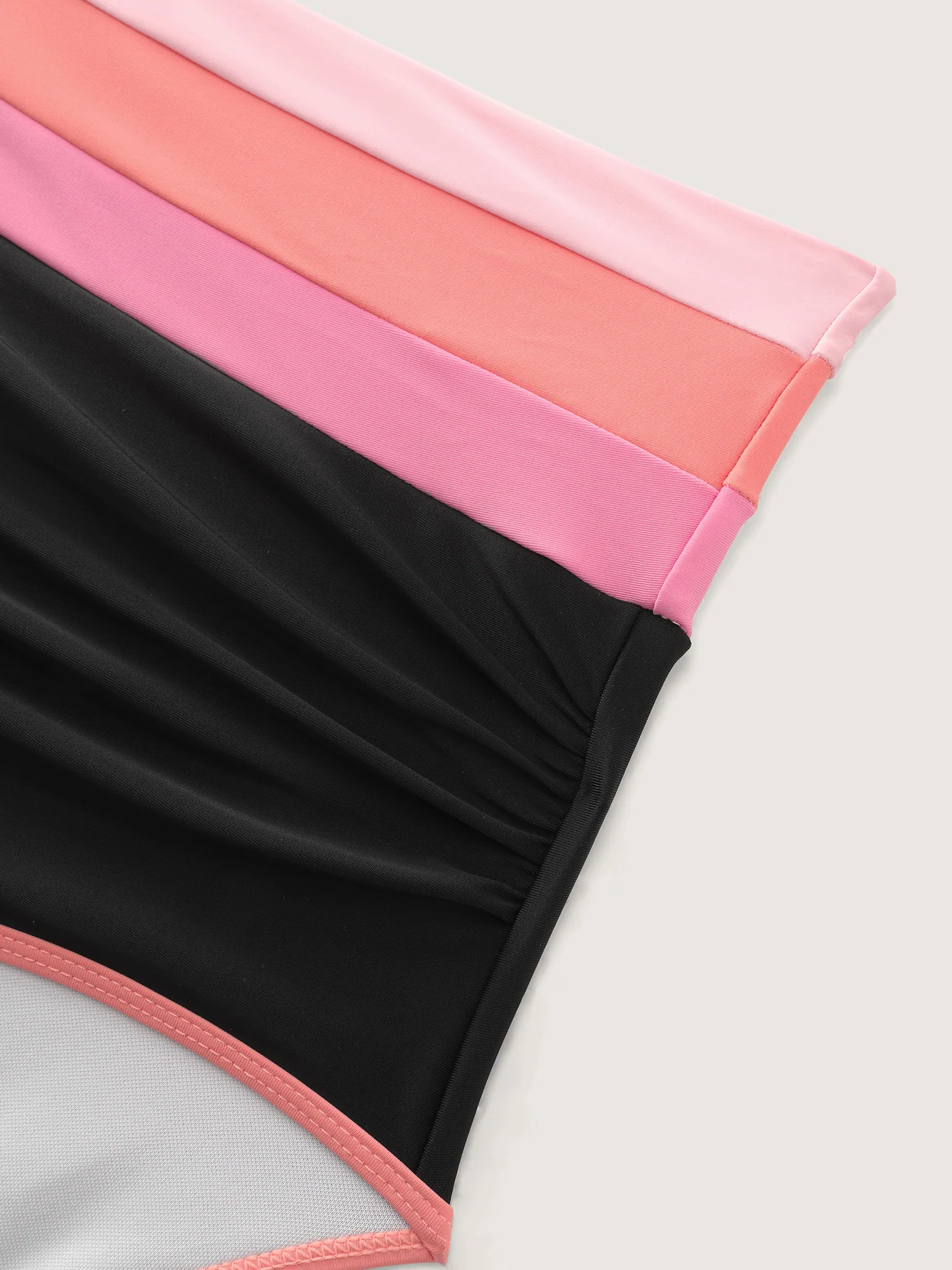 Color Contrast Stretchy Skinny-Fit Swim Bottoms - Image 5