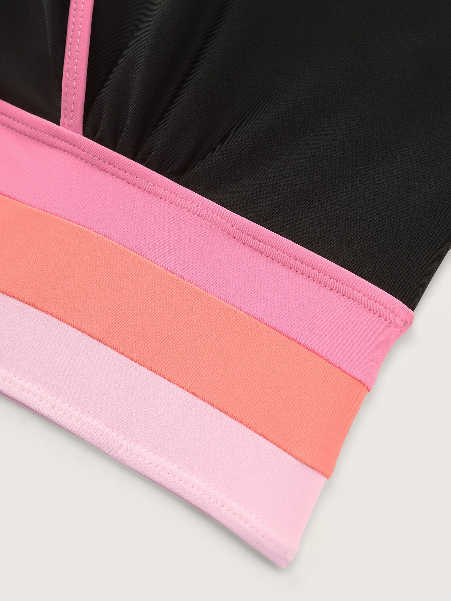 Color Contrast Stretchy Bikini Top - Image 6