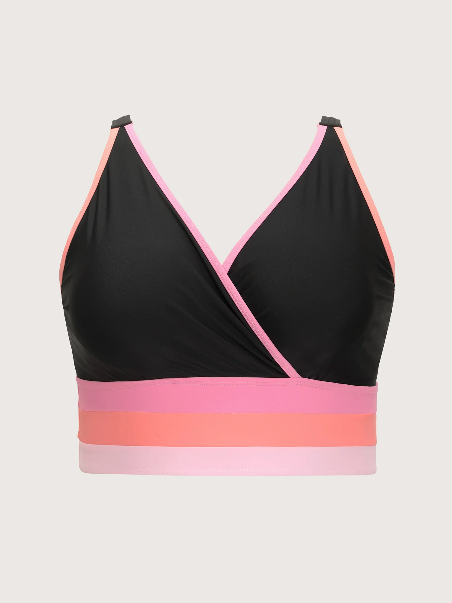 Color Contrast Stretchy Bikini Top - Image 7