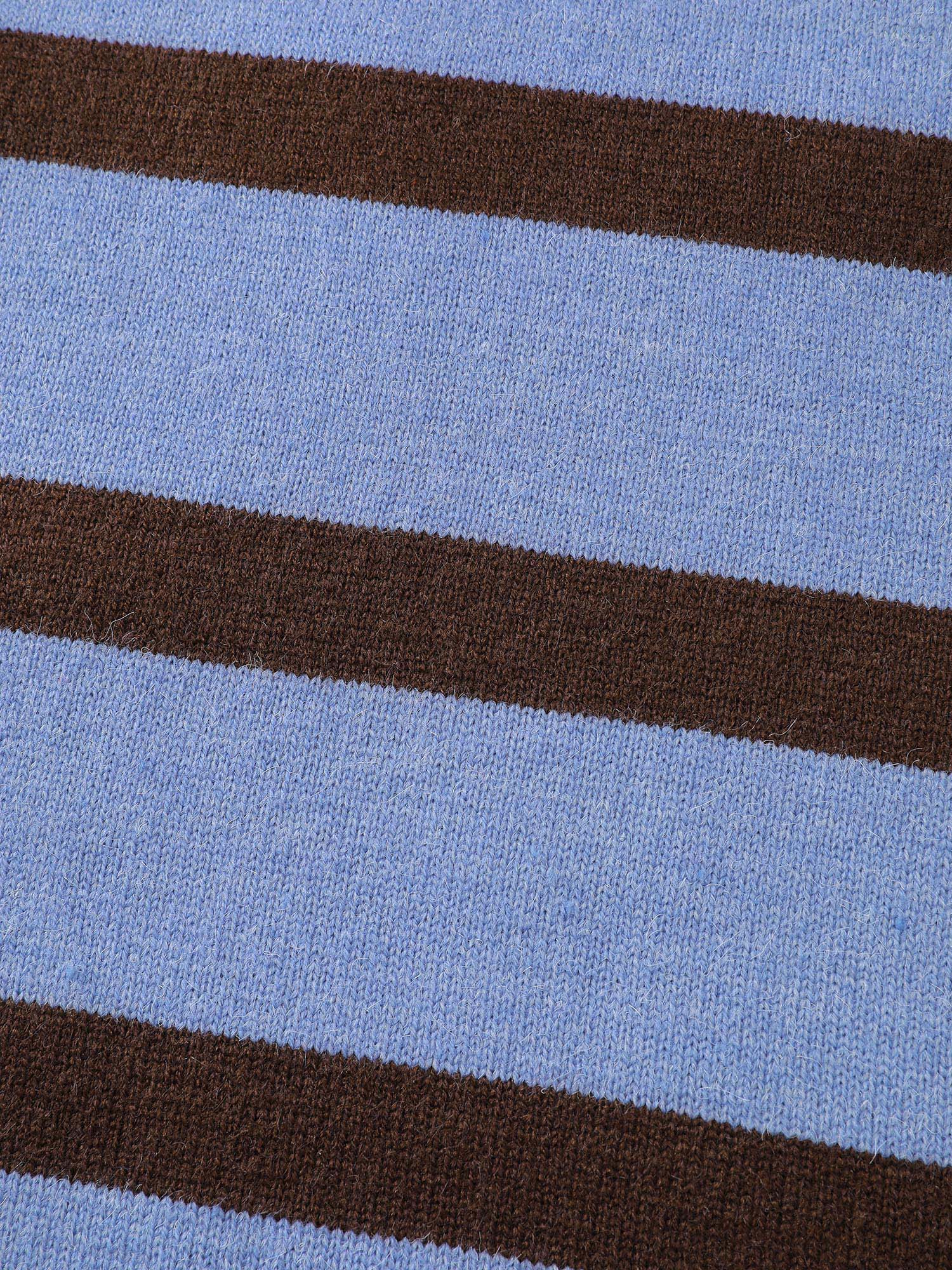 Color Contrast Stripe Heather Textured Pullover - Image 5