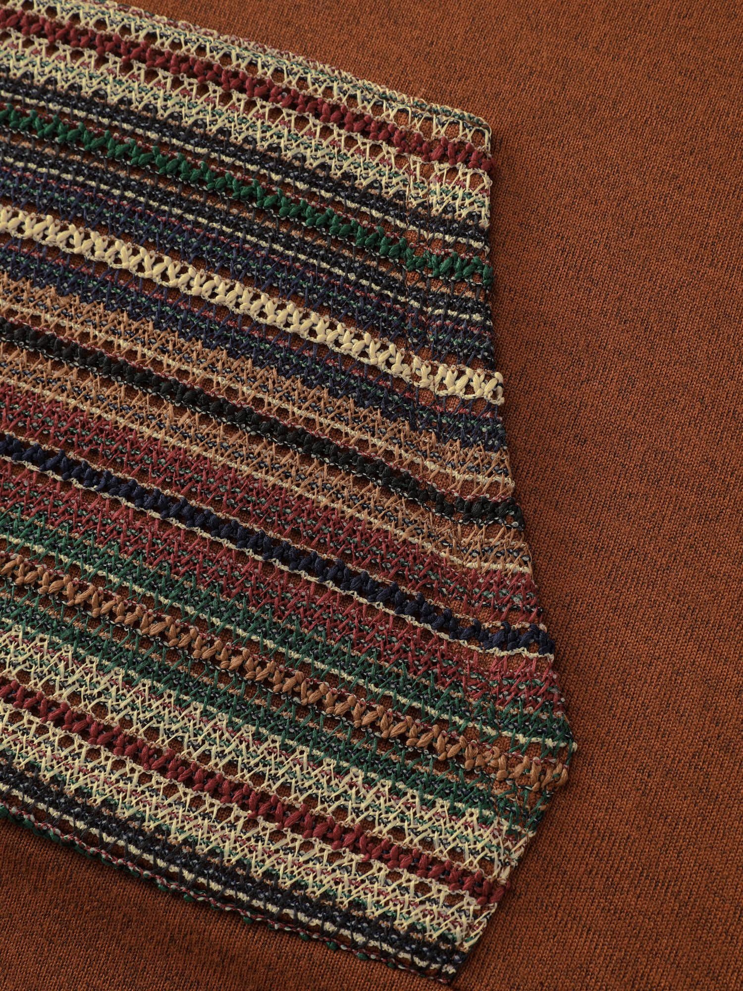 Color Contrast Stripe Textured Hoodie - Image 9