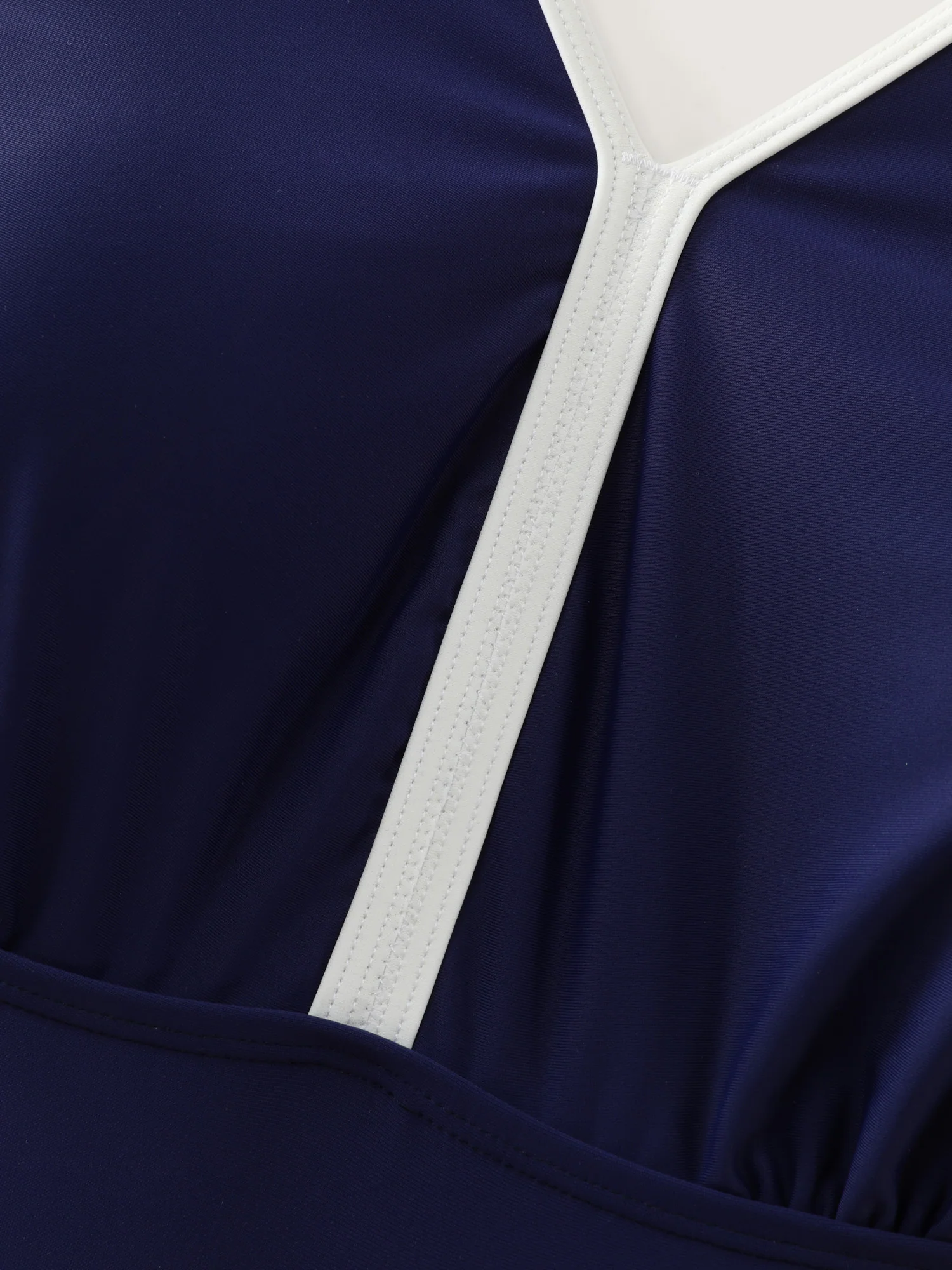 Color Contrast Tummy-Control One-Piece Swimsuit - Image 7
