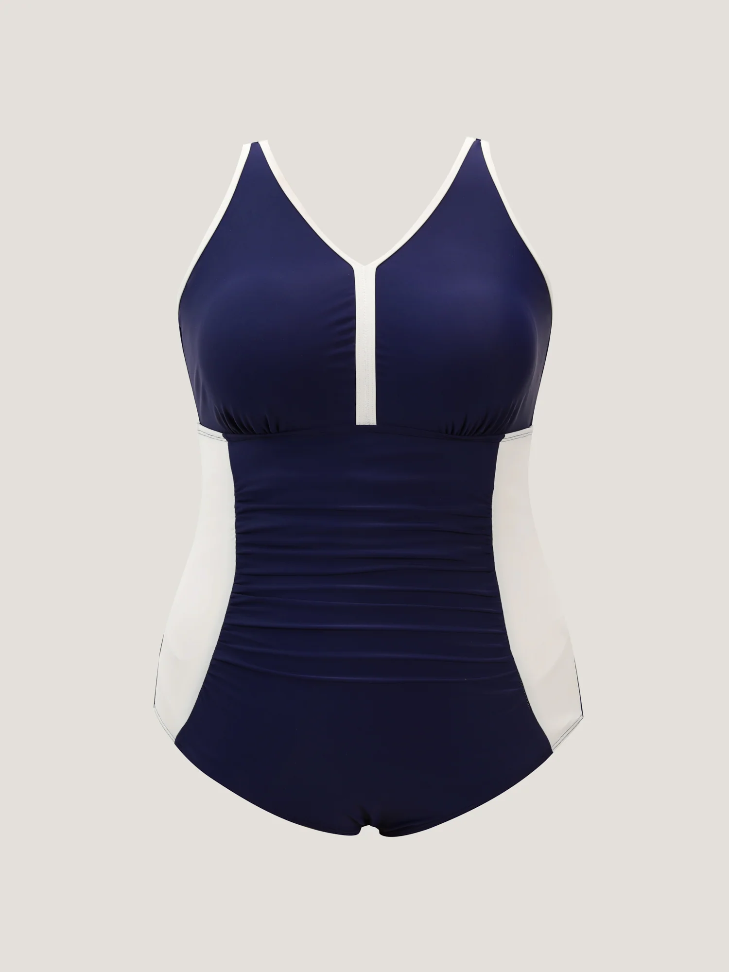 Color Contrast Tummy-Control One-Piece Swimsuit - Image 9