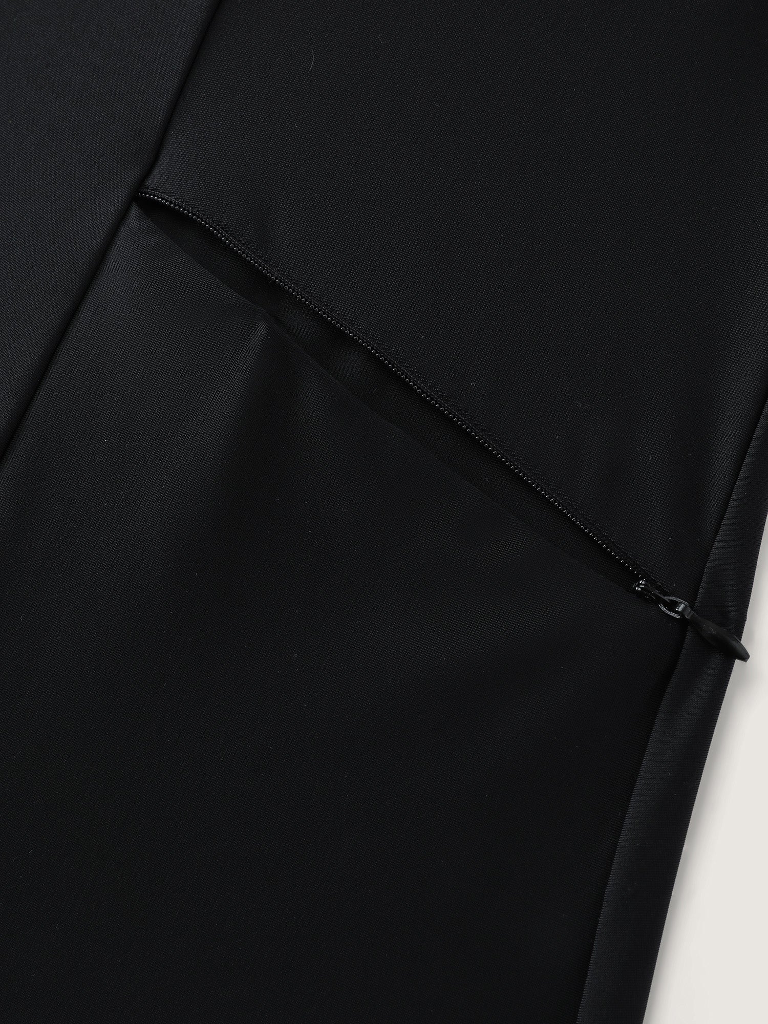 Color Contrast Zipper Pockets Swim Top - Image 6