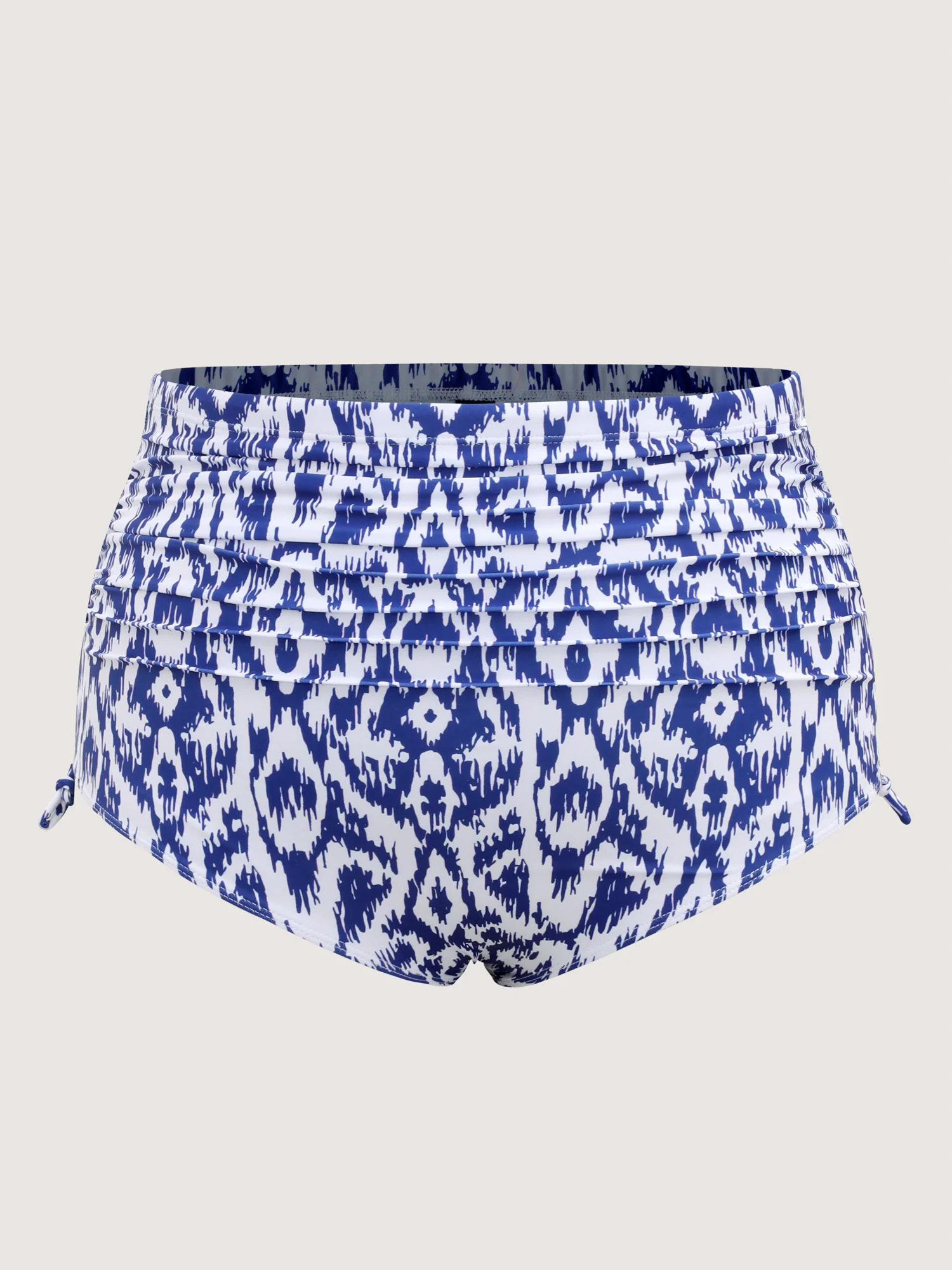 Color Fusion Ruched Abstract Swim Dress - Image 10