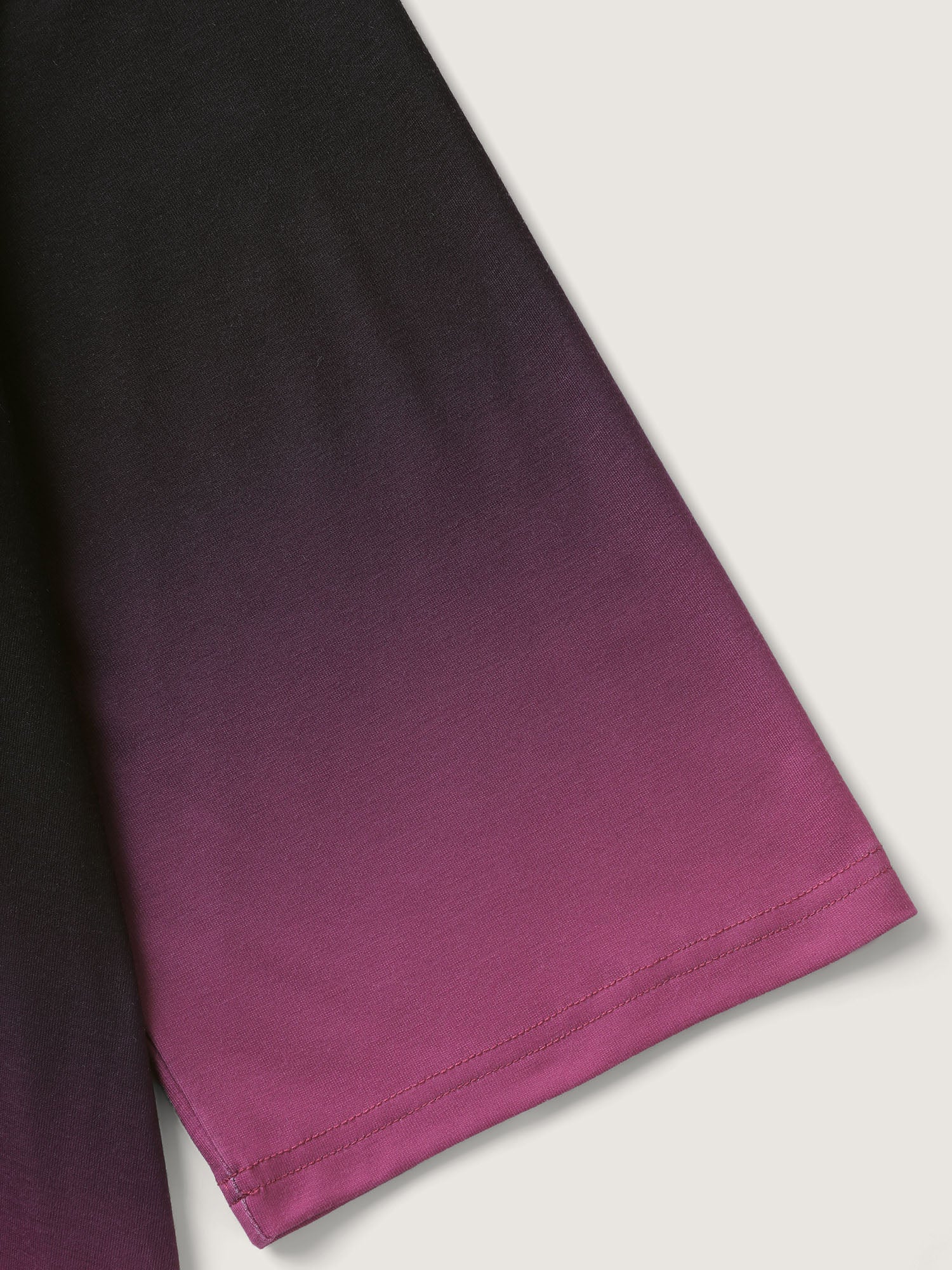 Color Gradient Pleated Button T-Shirt - Image 5