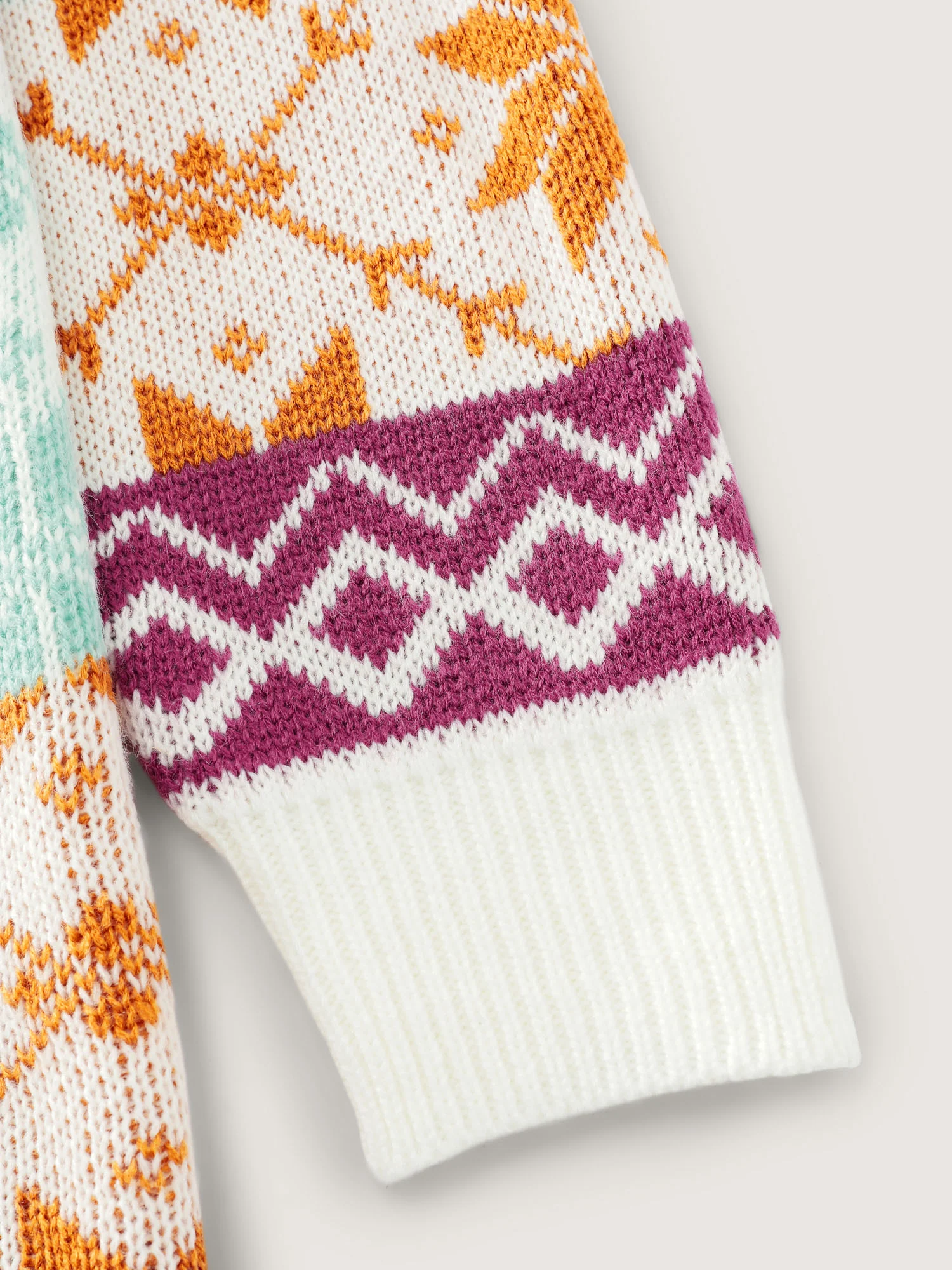 Color Gradient Snowflake Pattern Pullover - Image 6