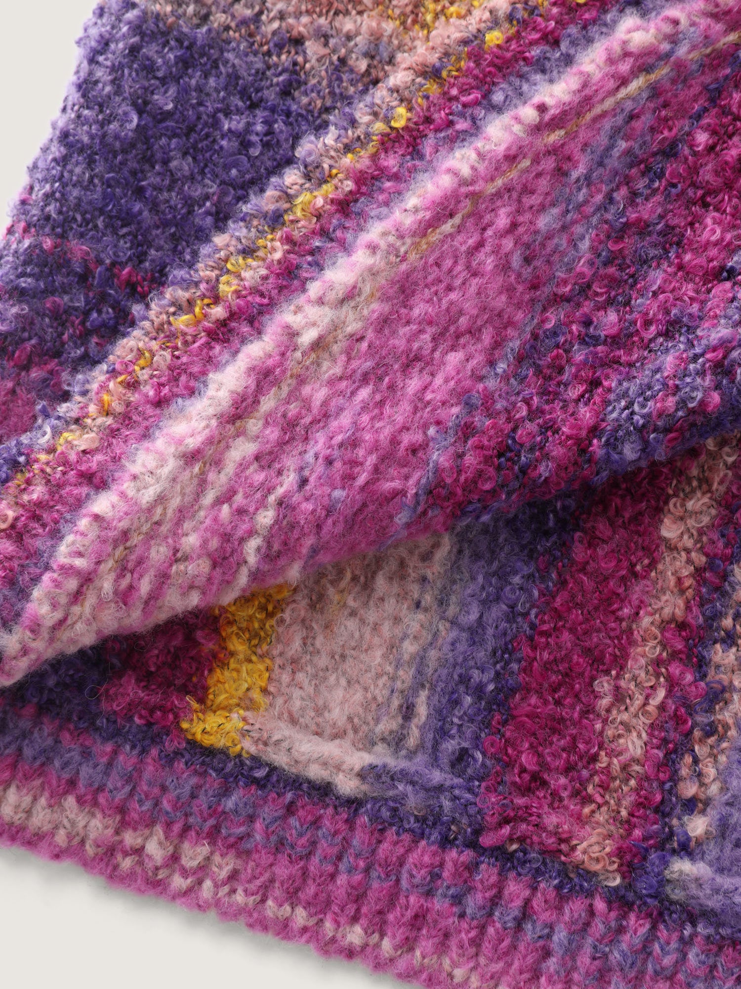 Color Gradient Textured Open-Front Knit Cardigan - Image 8