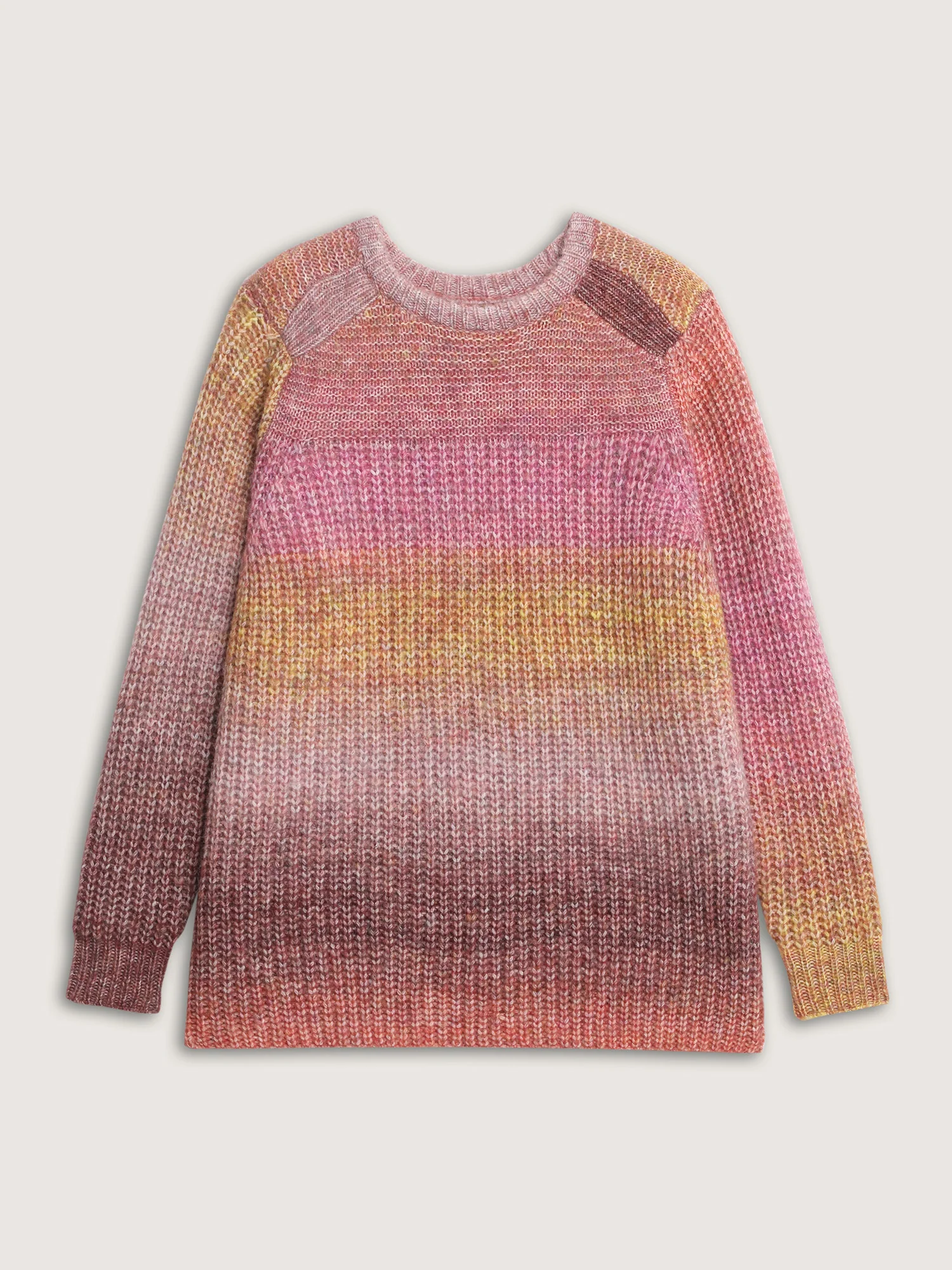 Color Gradient Textured Stretchy Pullover - Image 7