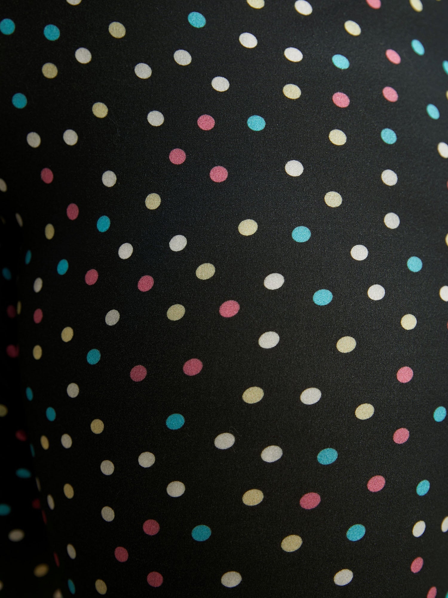 Color Polka Dot Mid Rise Skinny Leggings - Image 5