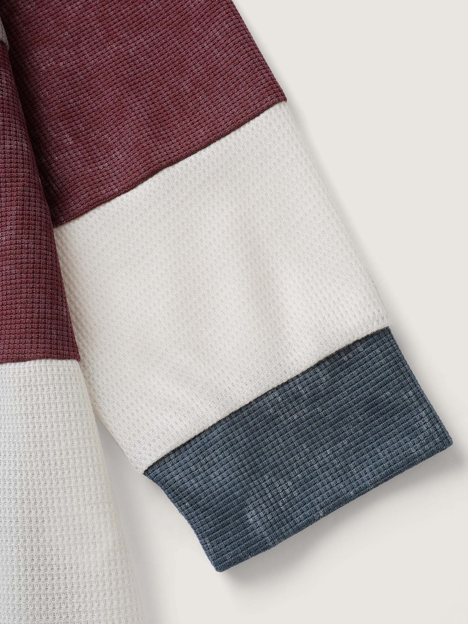 Color Stripes Half-Zipper Sweatshirt - Image 6