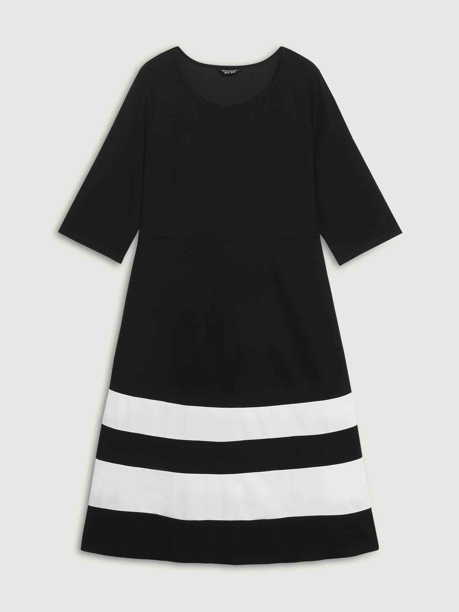 Color Stripes Pockets Midi Dress - Image 7