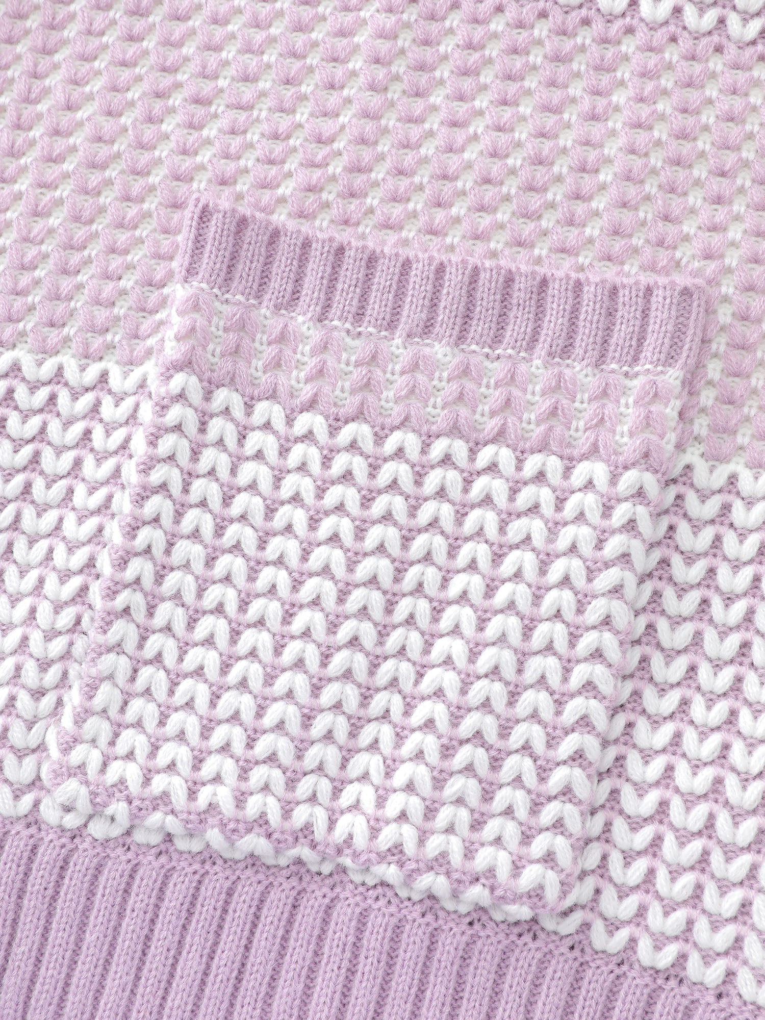 Color Stripes Pockets Textured Knit Cardigan - Image 7