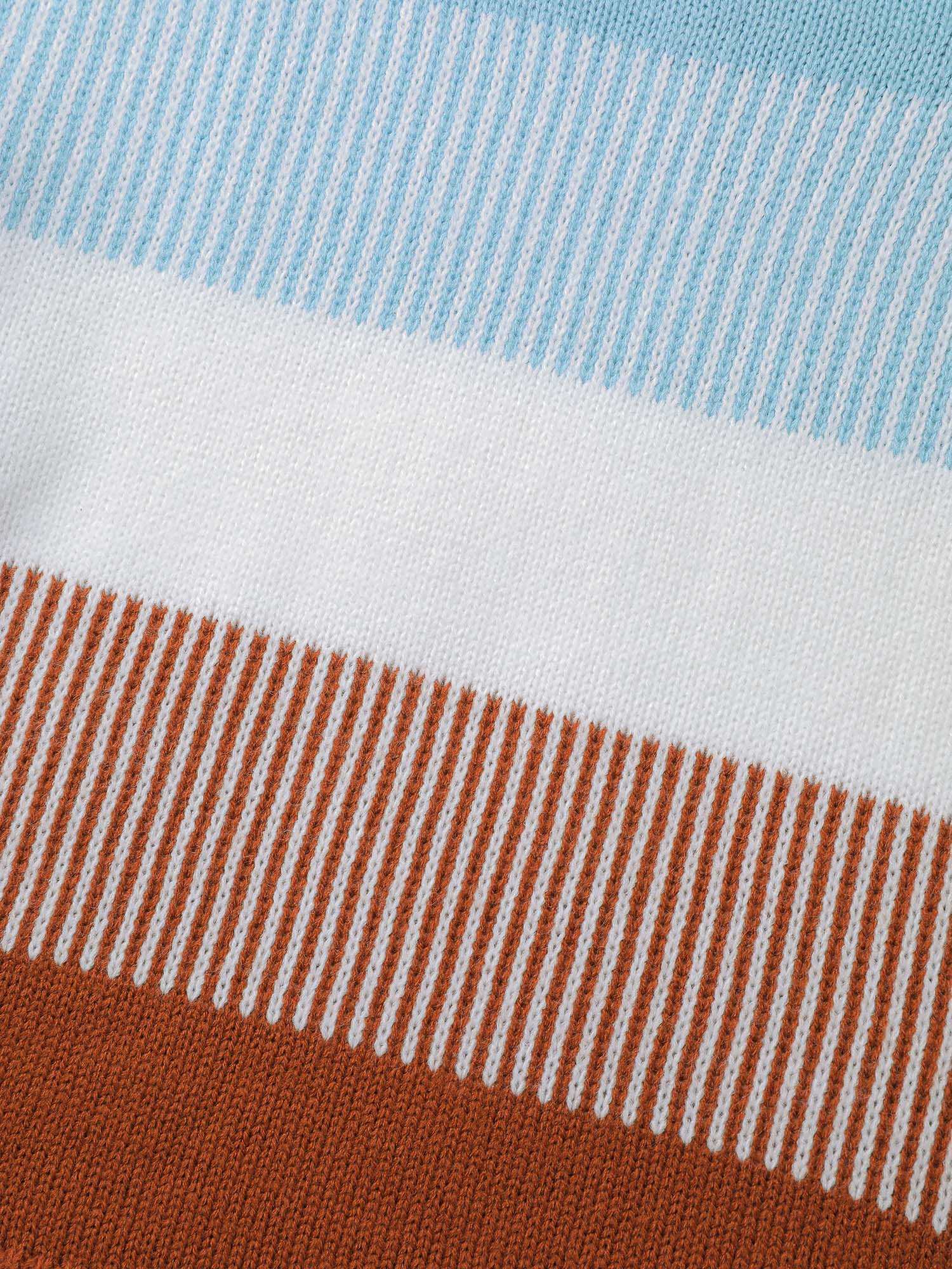 Color Stripes Textured Pullover - Image 6