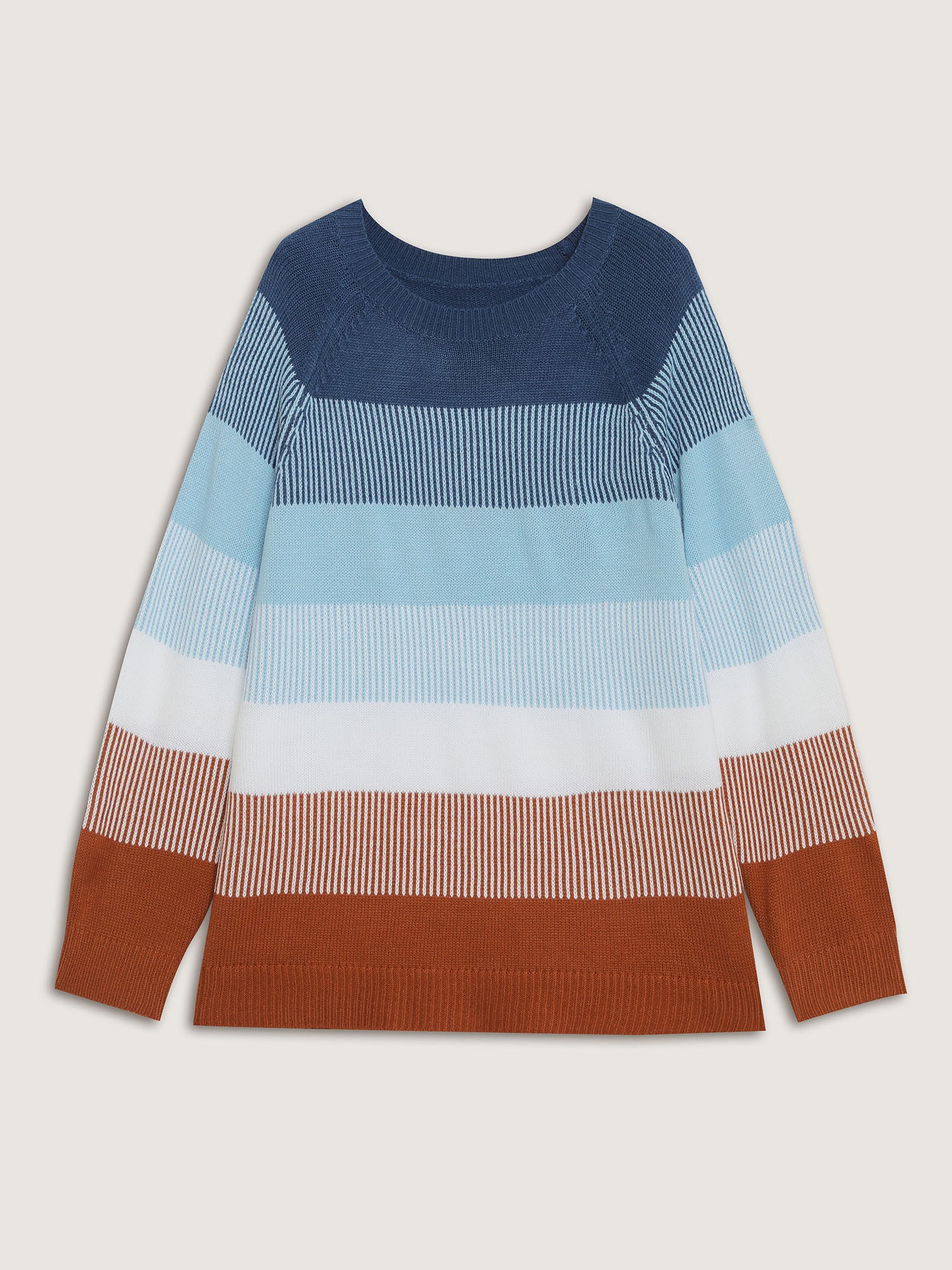Color Stripes Textured Pullover - Image 7