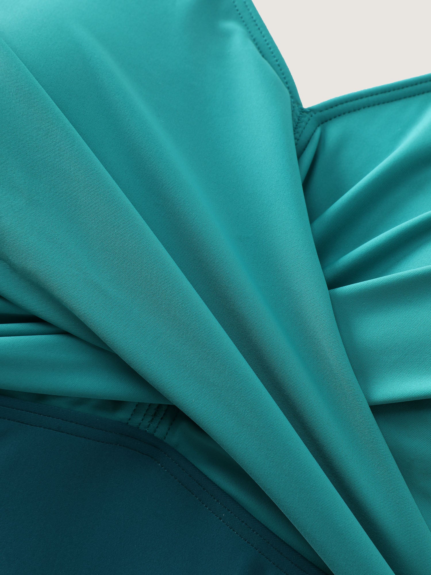 Colorblock Button Pockets One Piece Swimsuit - Image 7