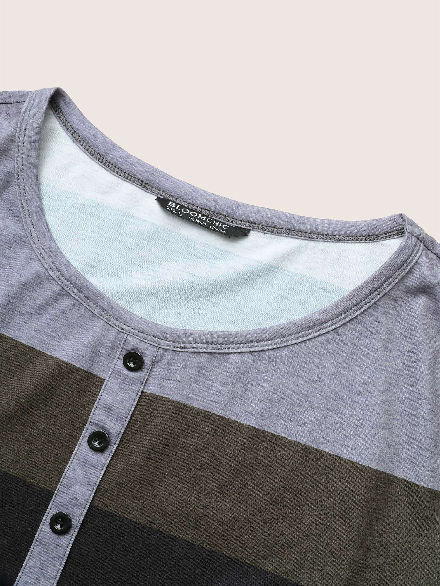Colorblock Contrast Button Detail Pocket Dress - Image 6