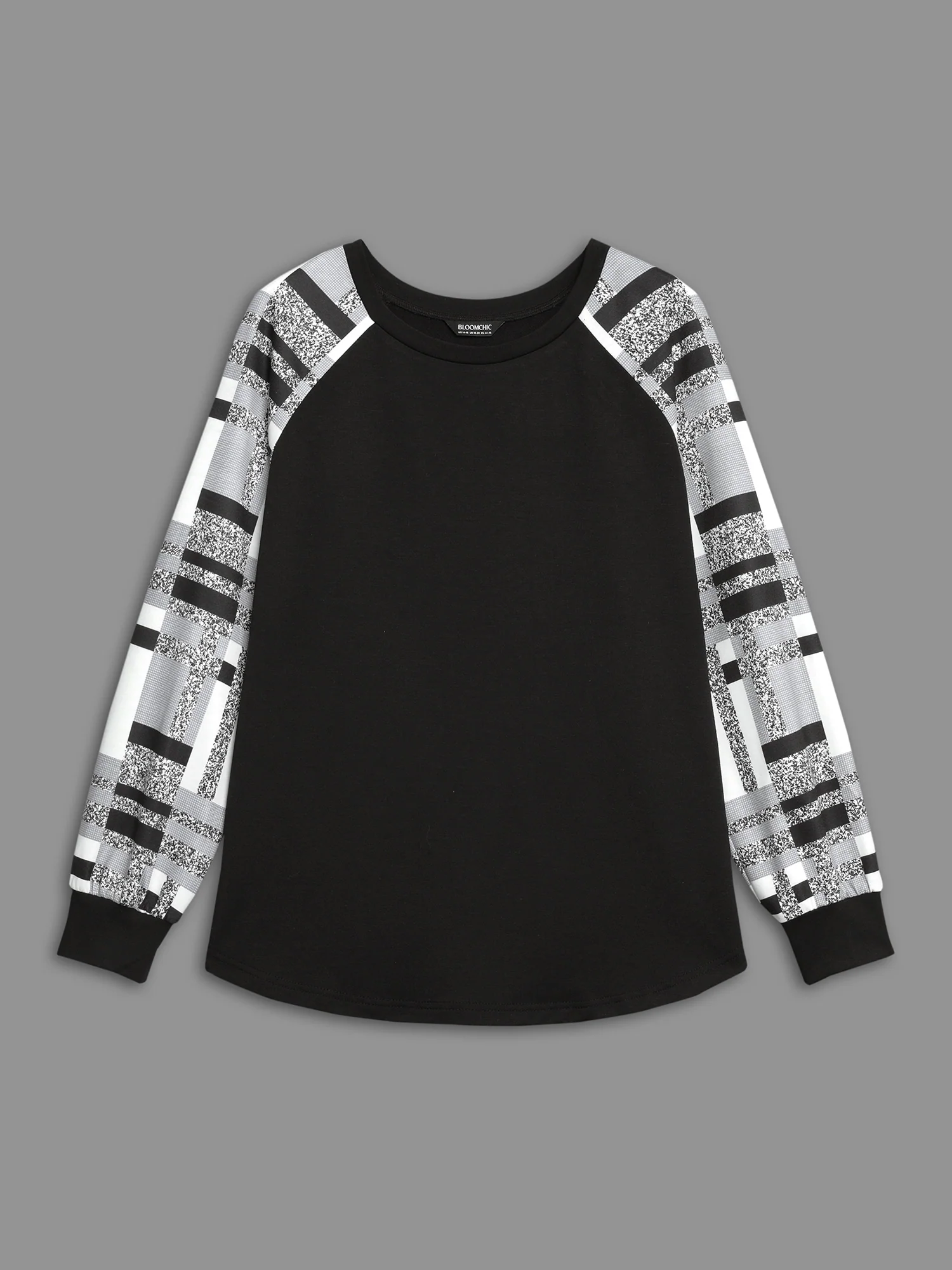 Colorblock Contrast Raglan Sleeve Sweatshirt - Image 9