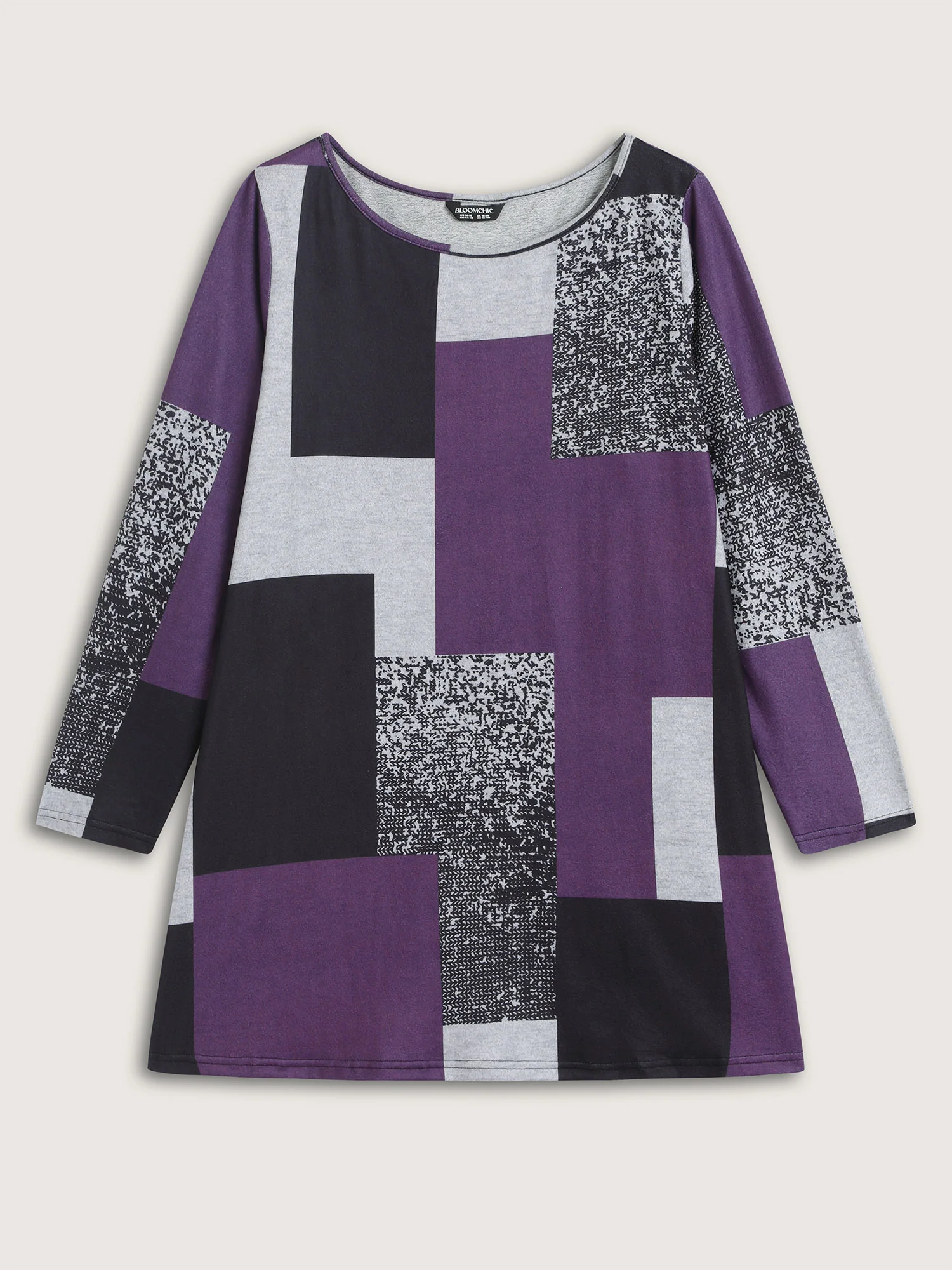 Colorblock Contrast Round Neck T-shirt - Image 7