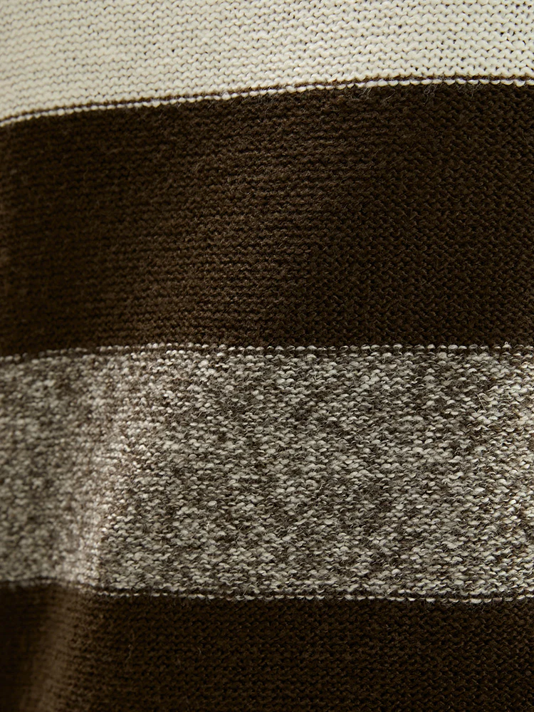 Colorblock Contrast Soft Sexy Yarn Knit Fluffy Knit Top - Image 8