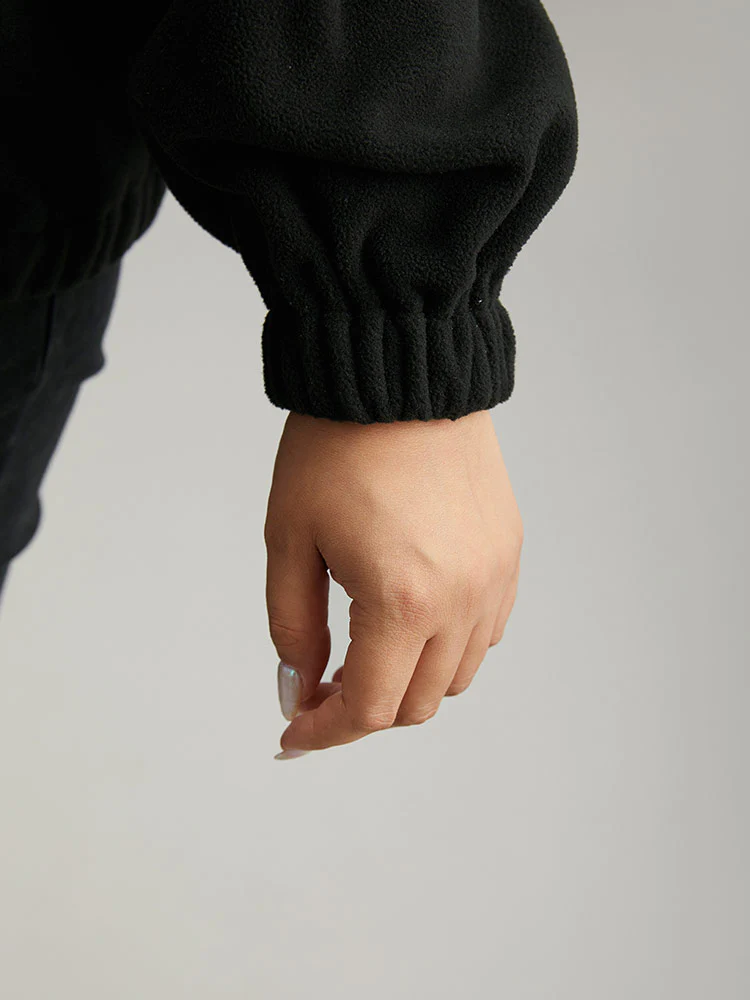 Colorblock Contrast Zipper Drop Shoulder Jacket - Image 8