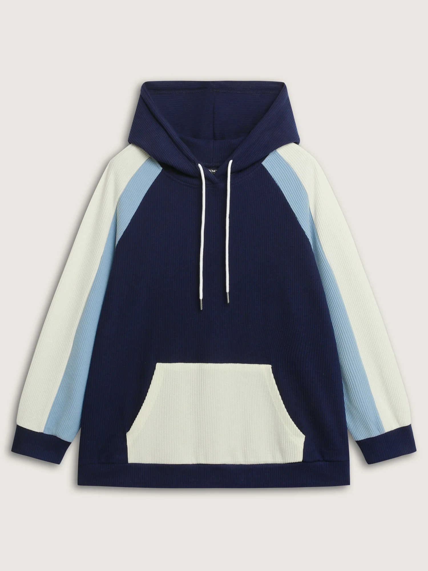Colorblock Cozy Raglan Sleeve Hoodie - Image 7