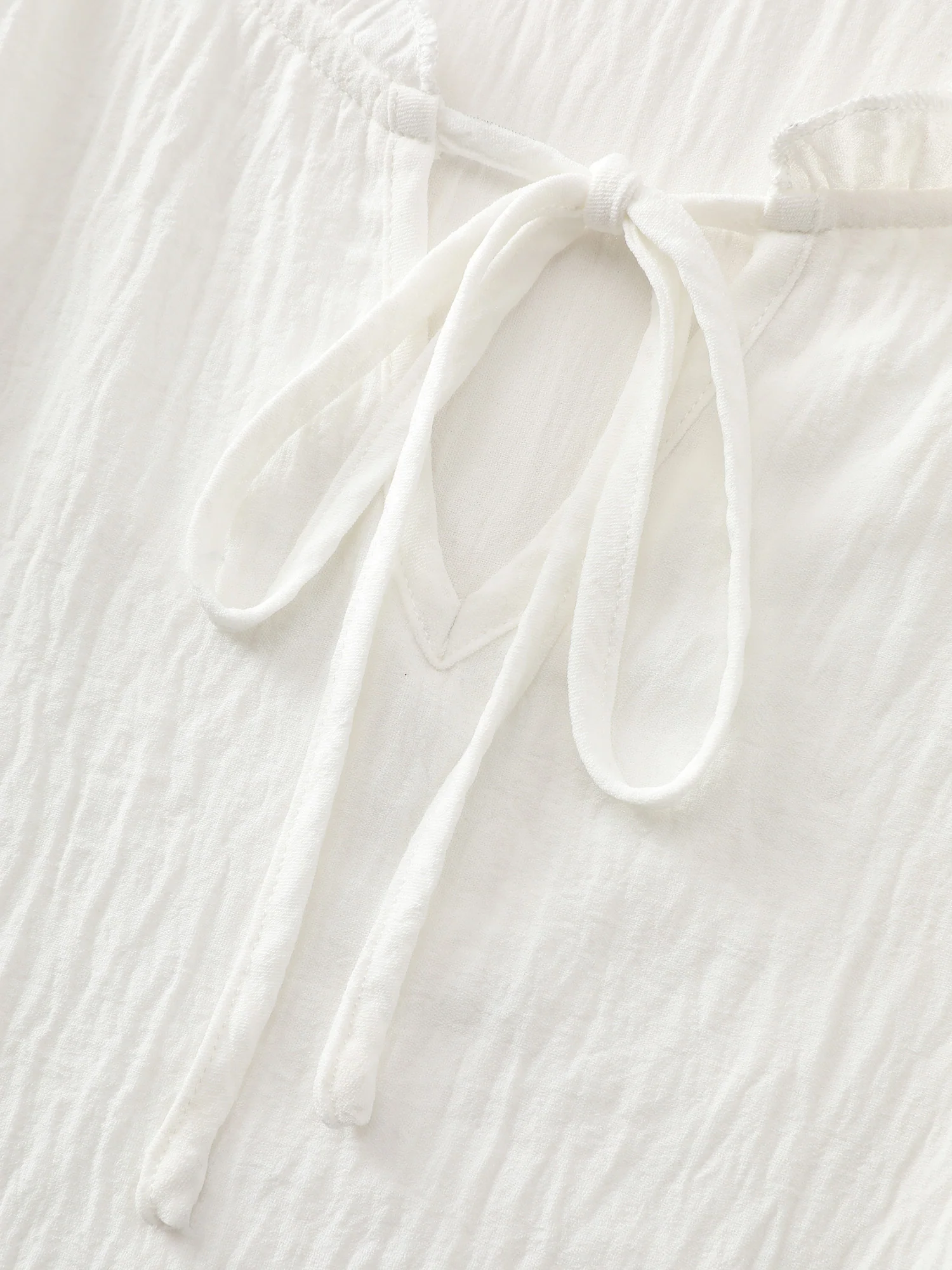 Colorblock Drawstring Neckline Tiered Mini Dress - Image 5