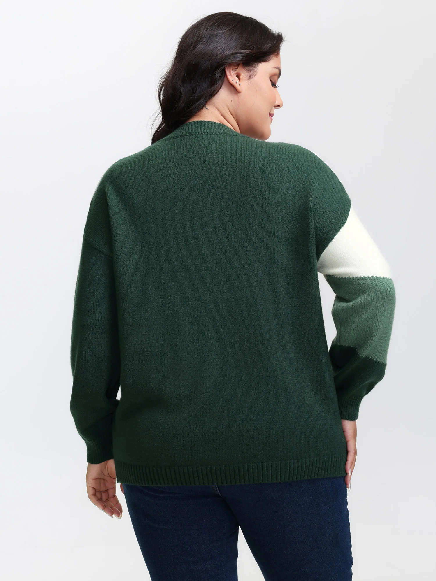 Colorblock Drop Shoulder Pullover - Image 4