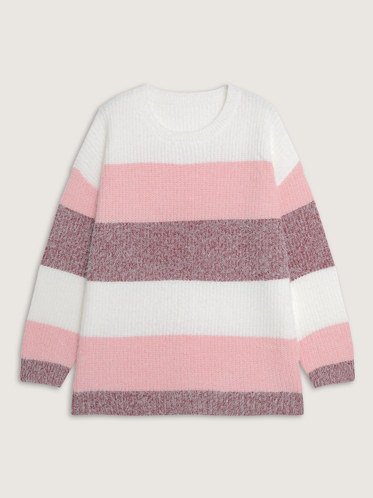 Colorblock Faux Mink Fur Pullover - Image 8