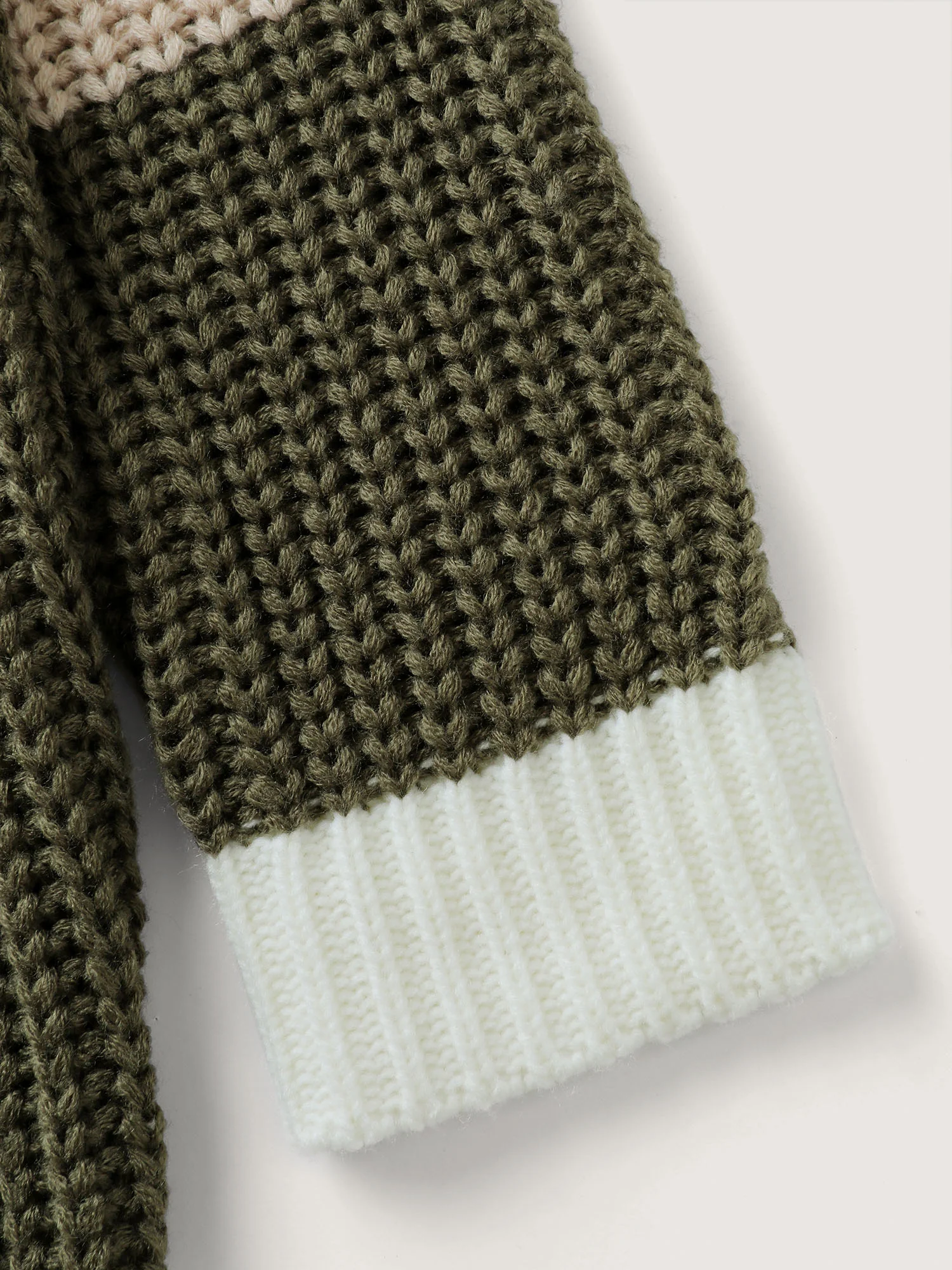Colorblock Hooded Textured Pullover - Image 6