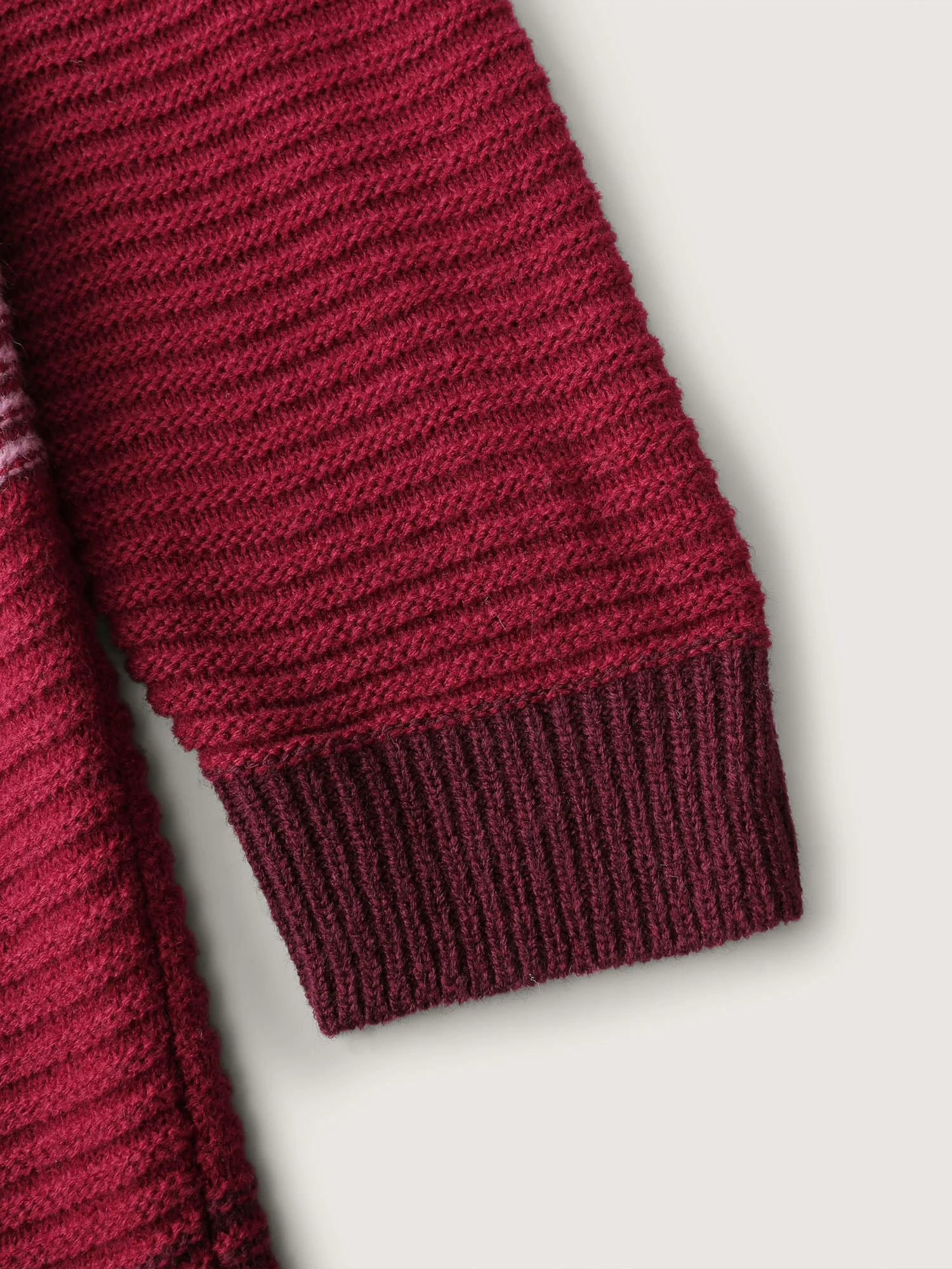 Colorblock Lapel Collar Knit Cardigan - Image 6
