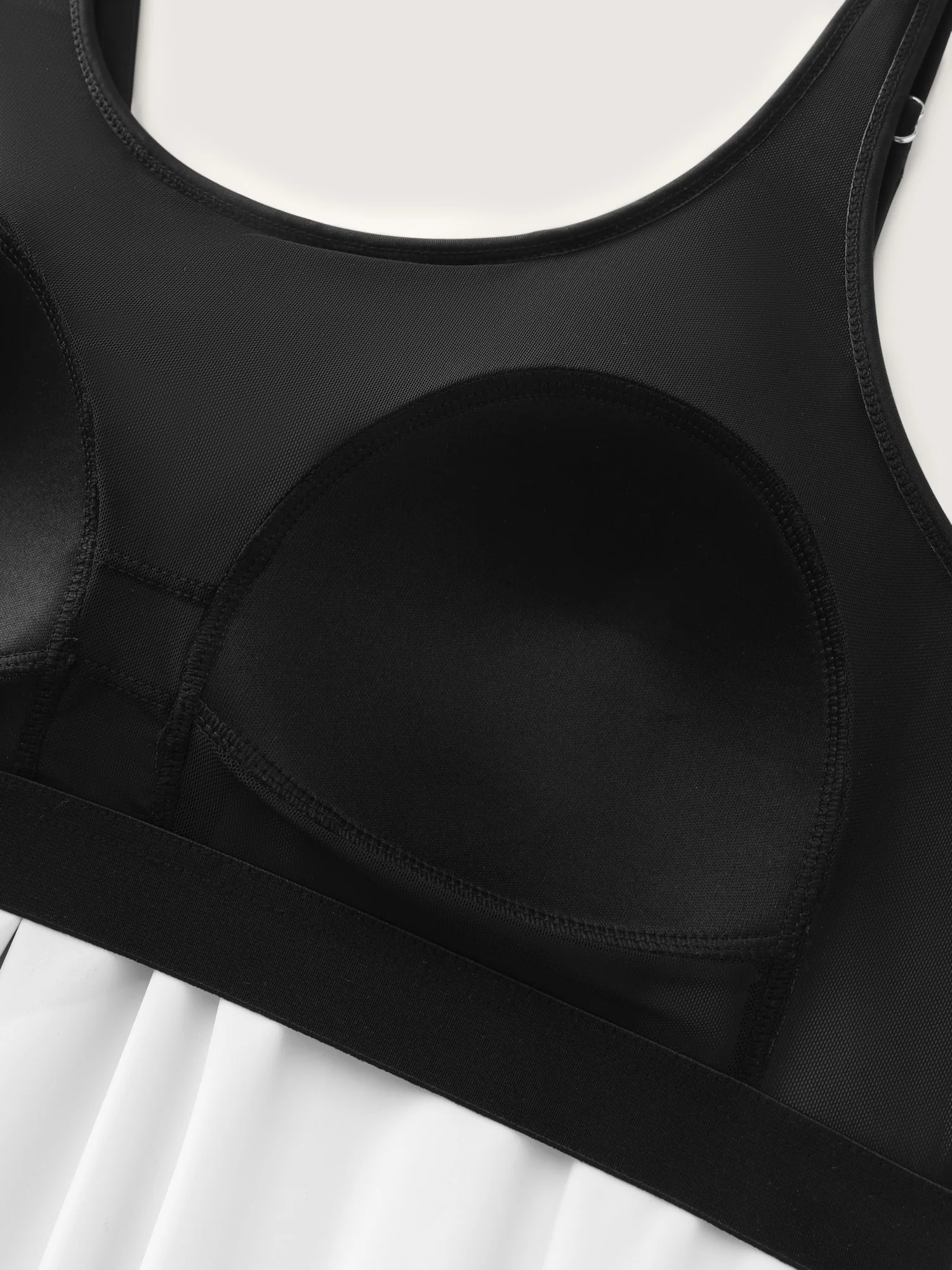 Colorblock Pockets Adjustable One-Piece Swimsuit - Image 7