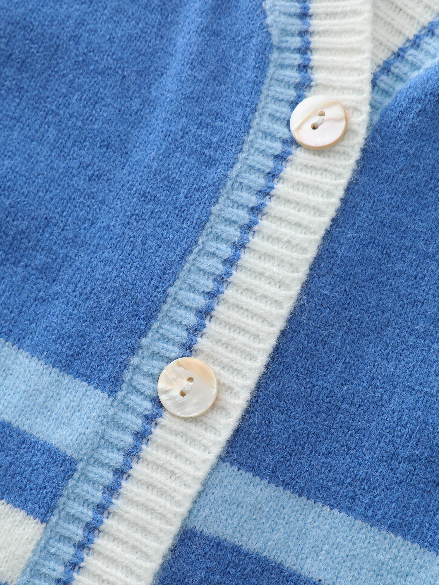 Colorblock Super Stretchy Pockets Knit Cardigan - Image 5