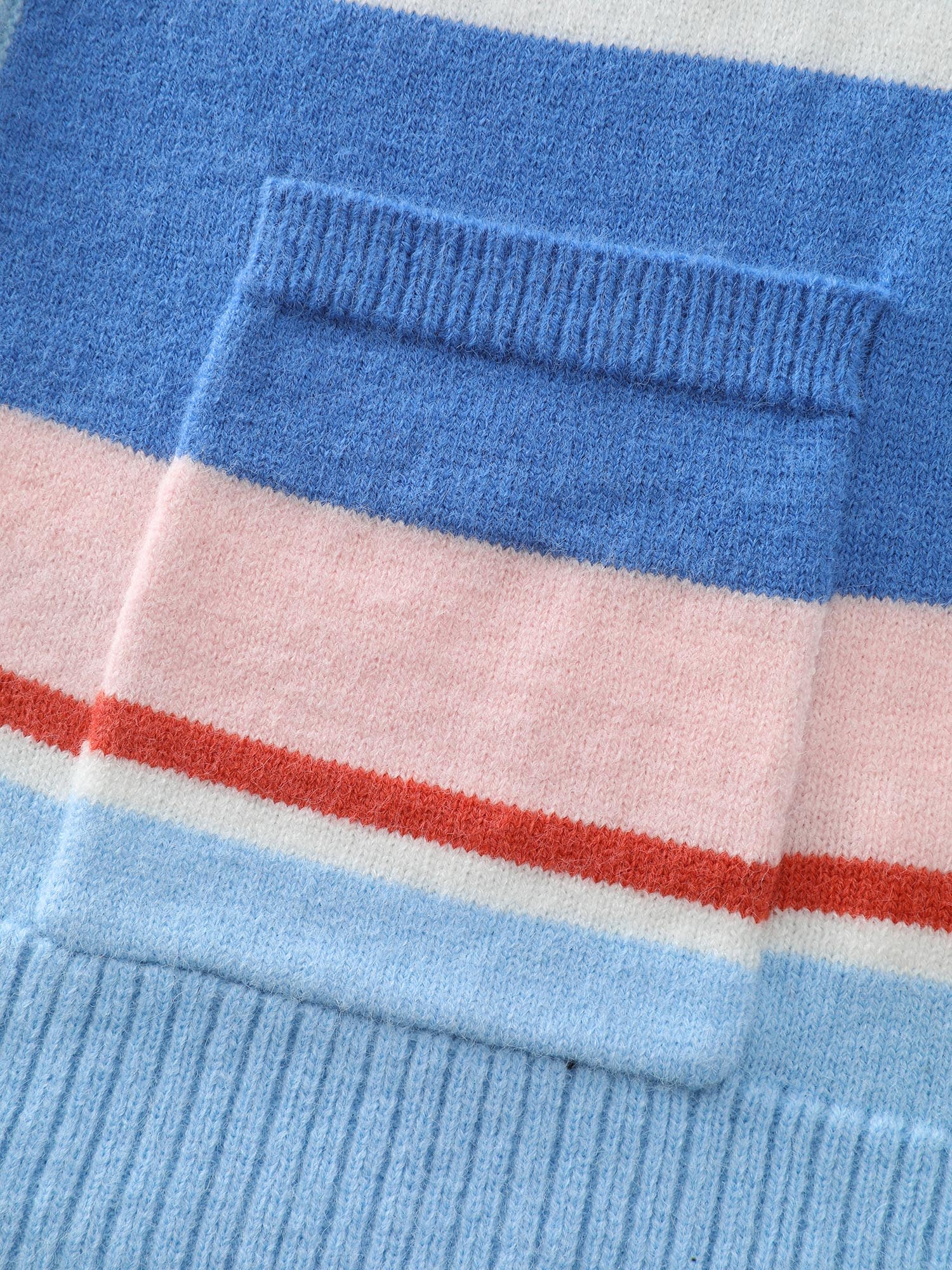 Colorblock Super Stretchy Pockets Knit Cardigan - Image 6