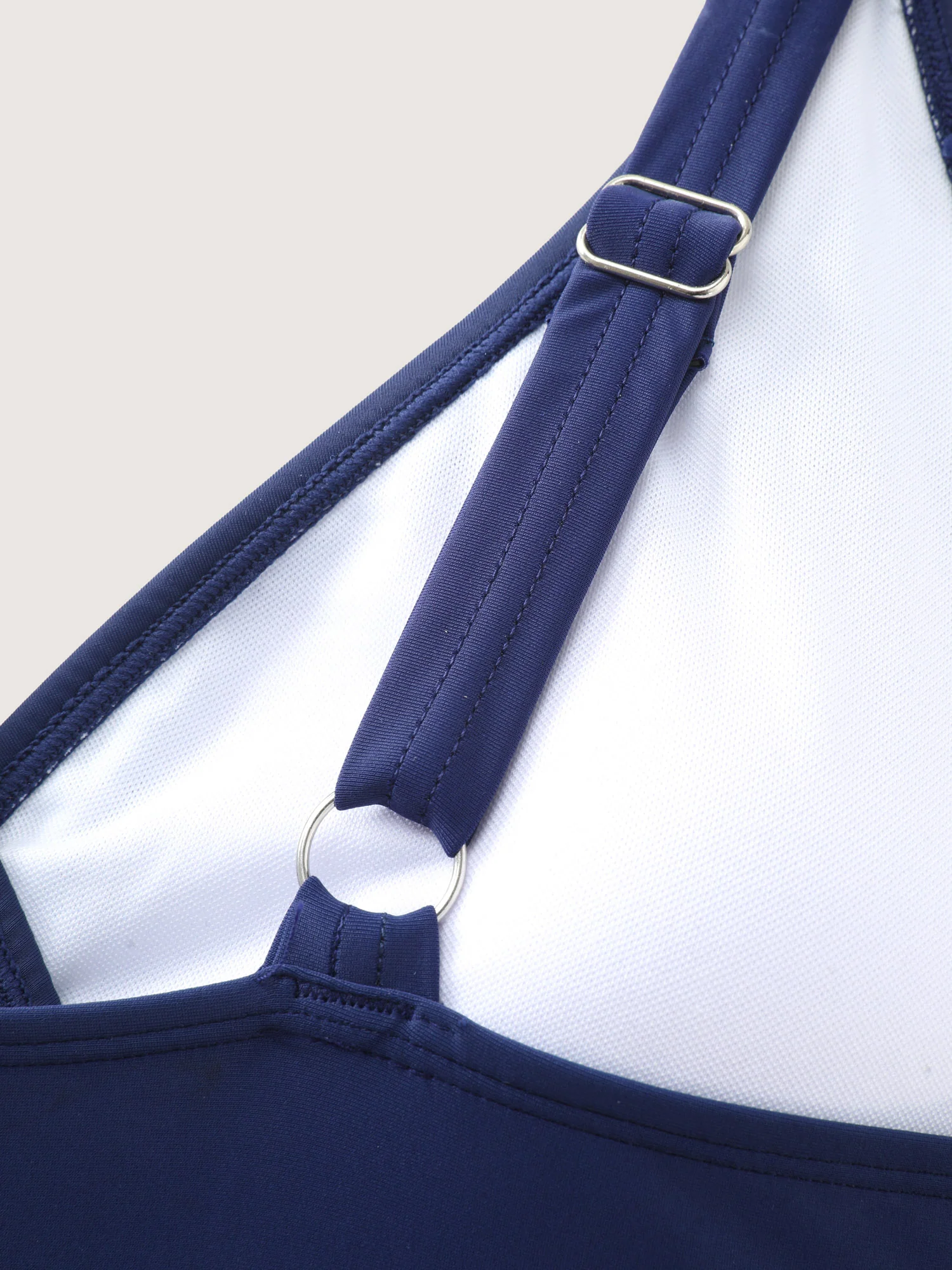 Colorblock Surplice Neckline Bikini Top - Image 5