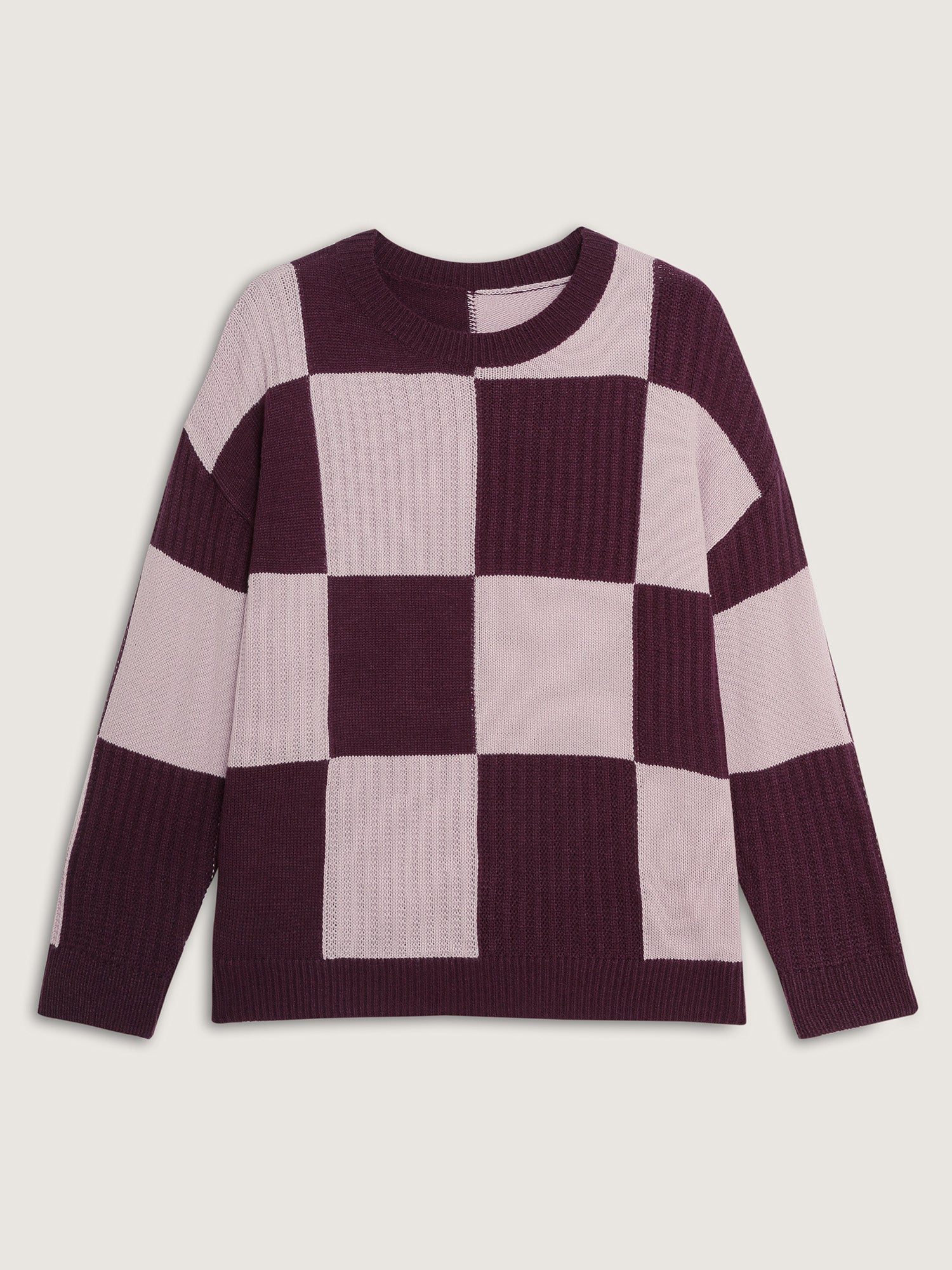 Colorblock Tissue Textured Drop Shoulder Pullover - Image 5