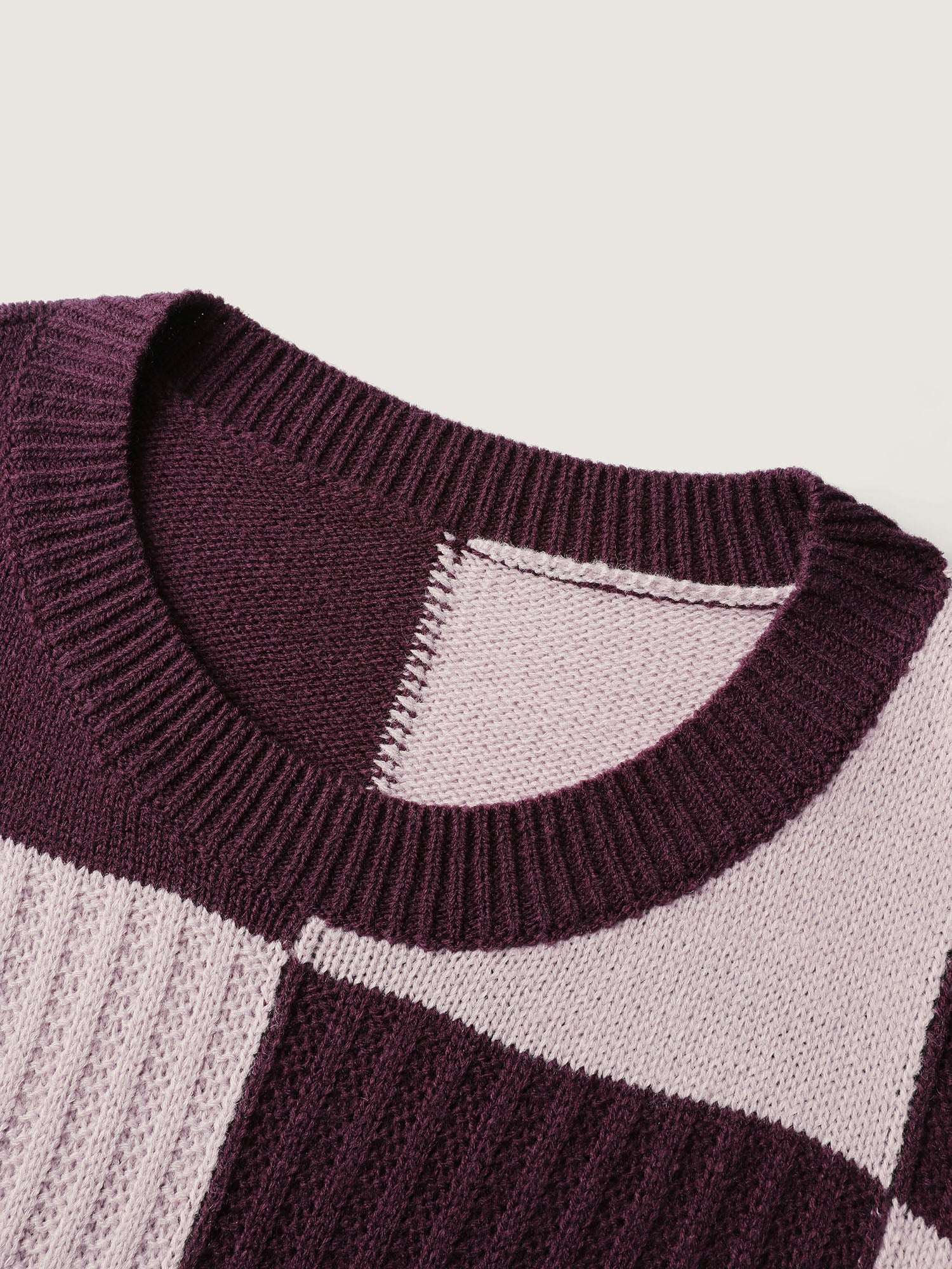 Colorblock Tissue Textured Drop Shoulder Pullover - Image 6
