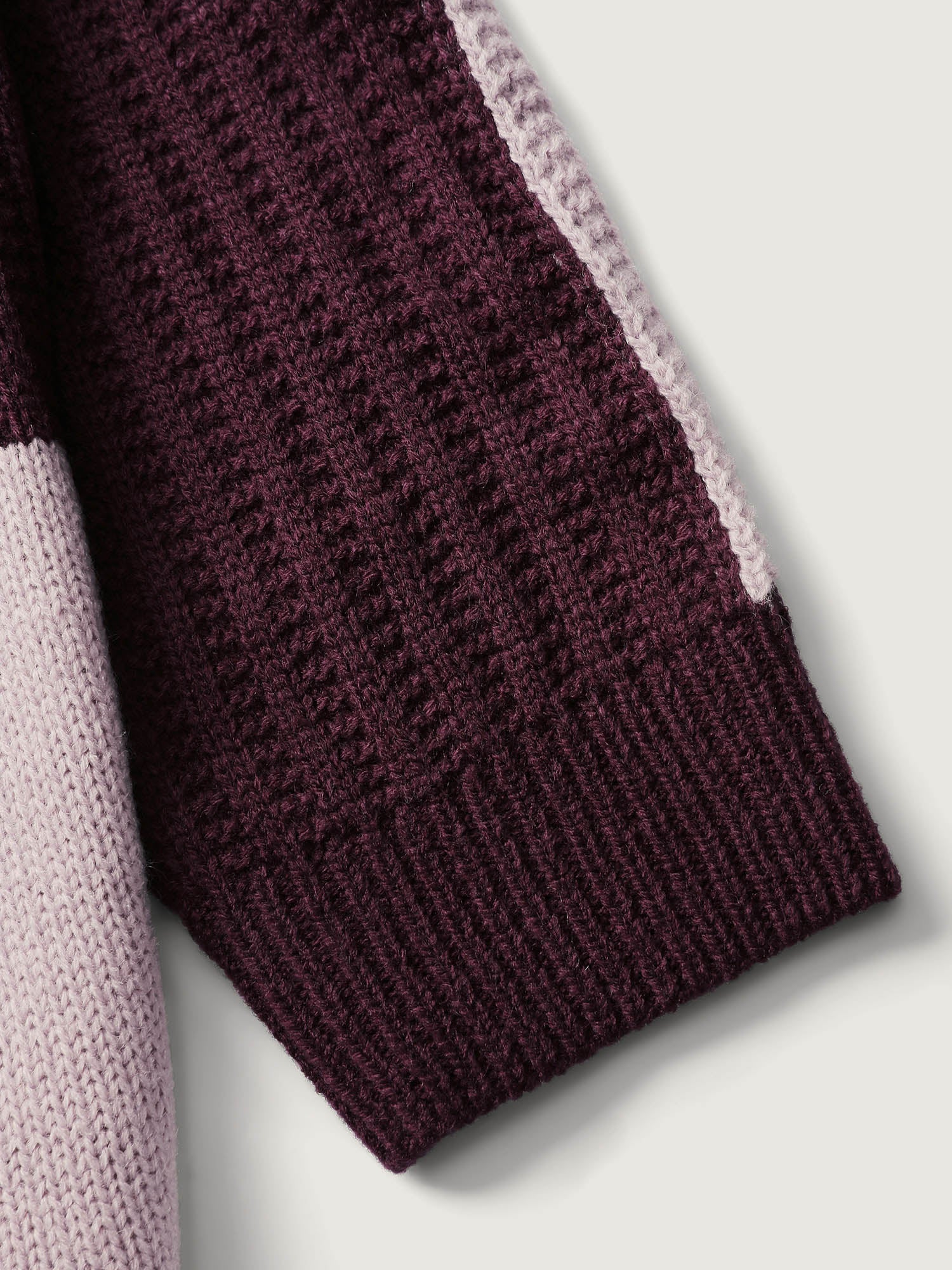 Colorblock Tissue Textured Drop Shoulder Pullover - Image 7