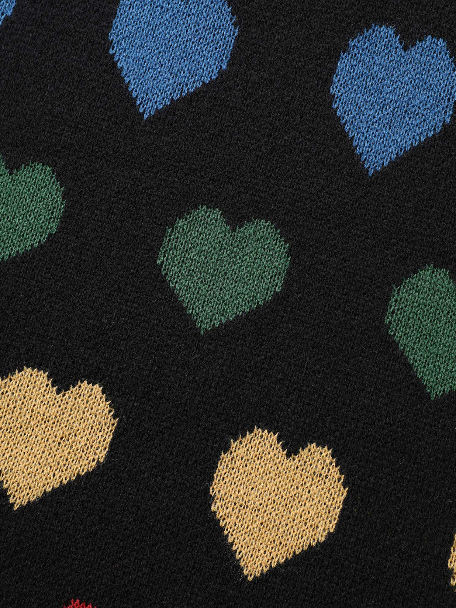 Colored Heart Drop Shoulder Sleeve Pullover - Image 6