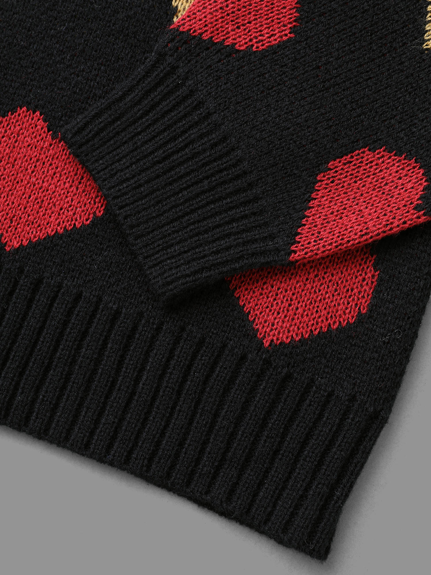 Colored Heart Drop Shoulder Sleeve Pullover - Image 7