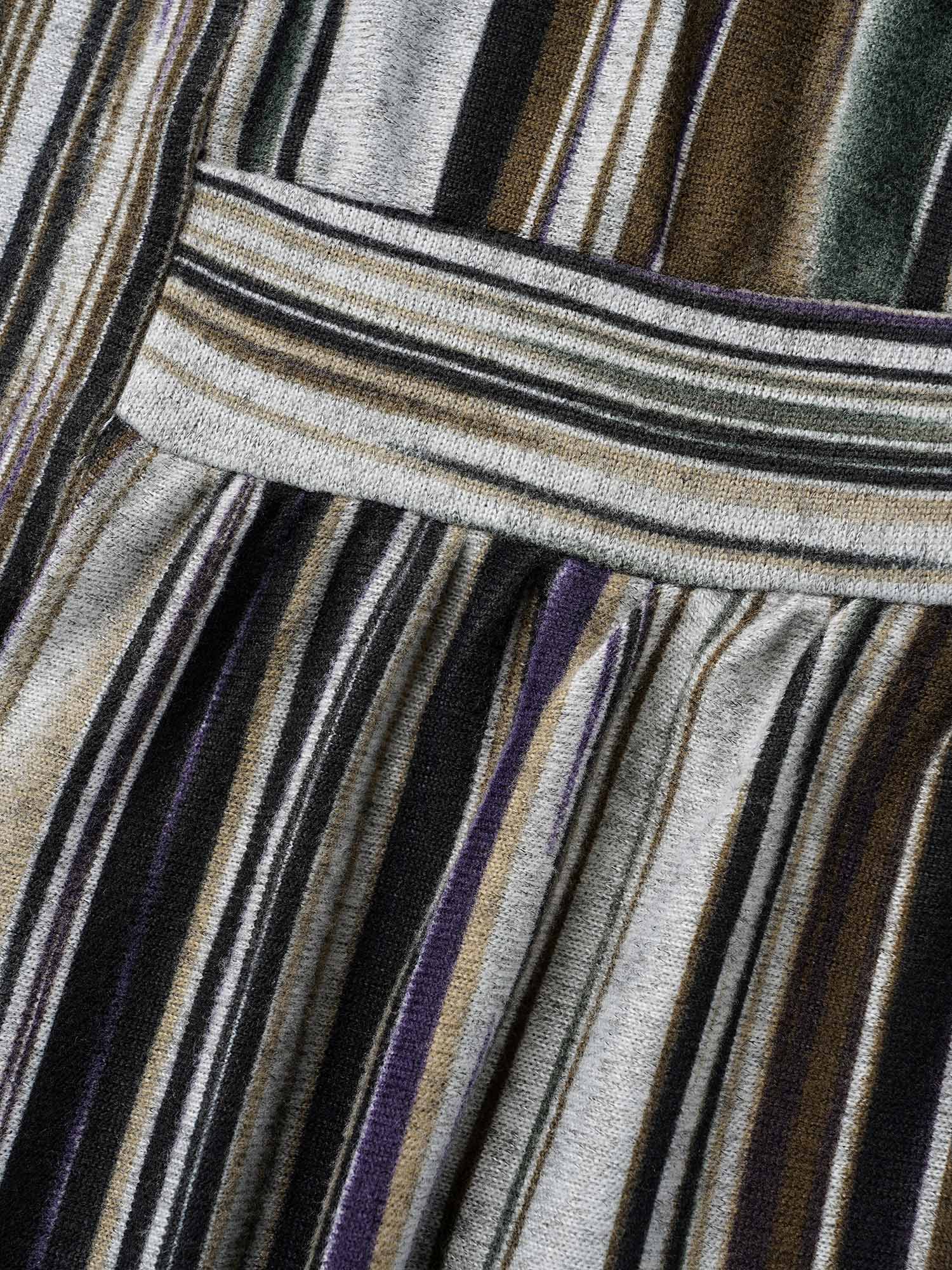 Colored Striped Open Front Waist Defining Jacket - Image 6