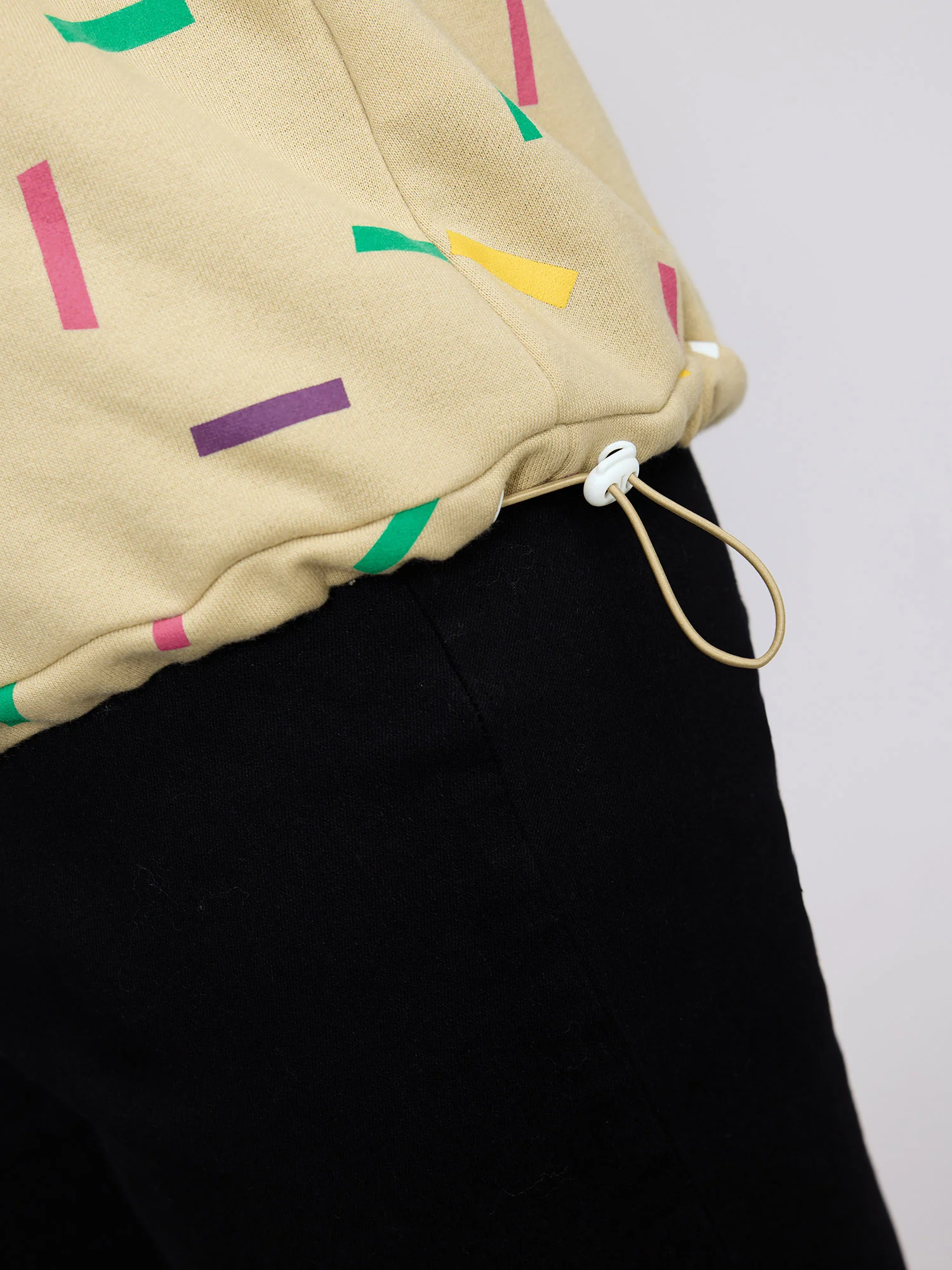 Colorful Confetti Print Round Neck Sweatshirt - Image 2