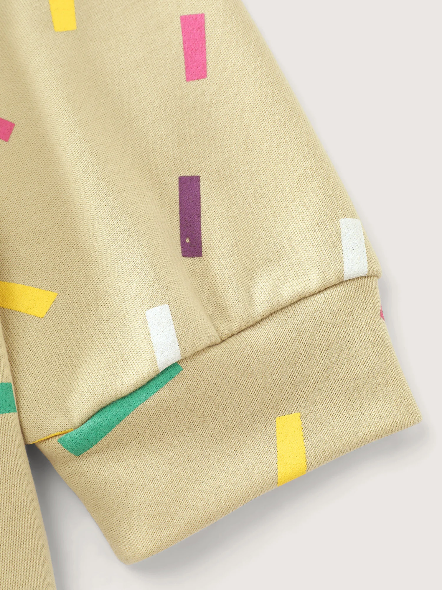 Colorful Confetti Print Round Neck Sweatshirt - Image 6