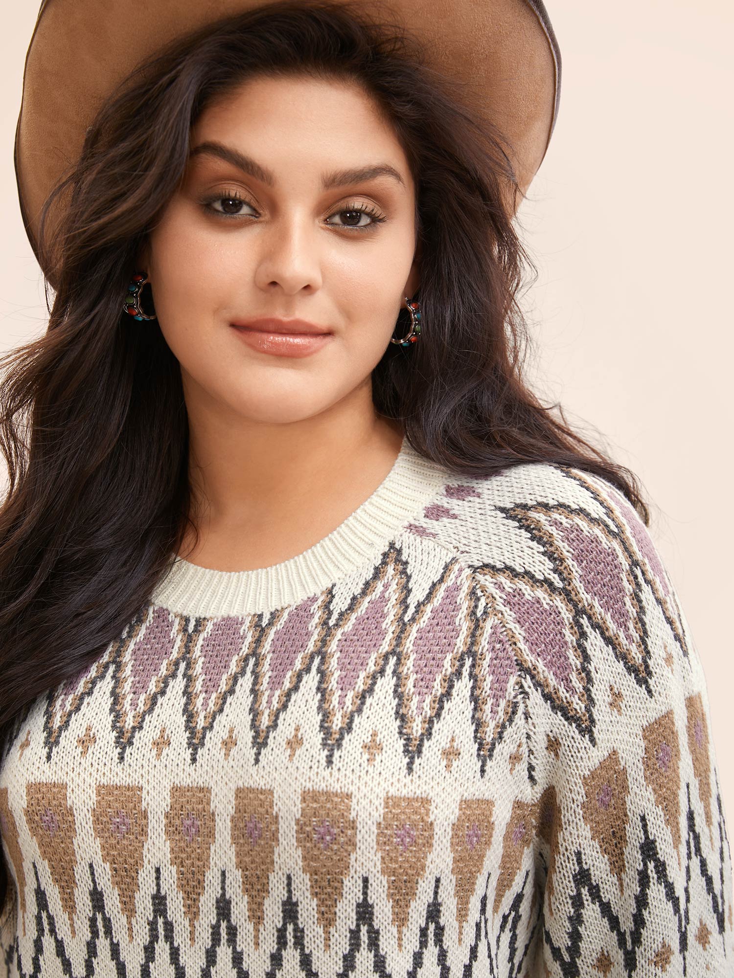 Fair Isle Jacquard Crew Neck Pullover - Image 4