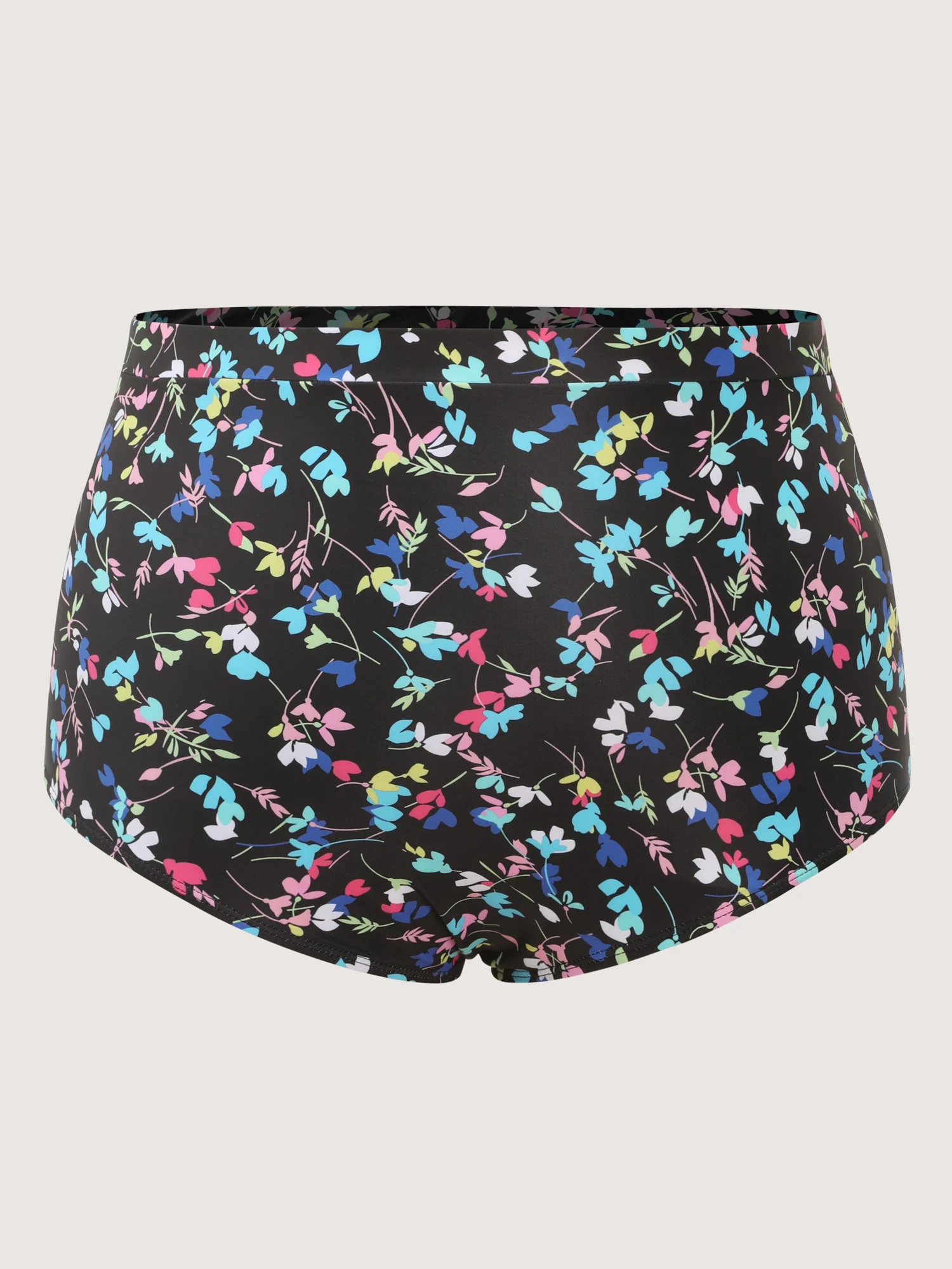 Colorful Floral Print Drawstring Swim Dress - Image 8