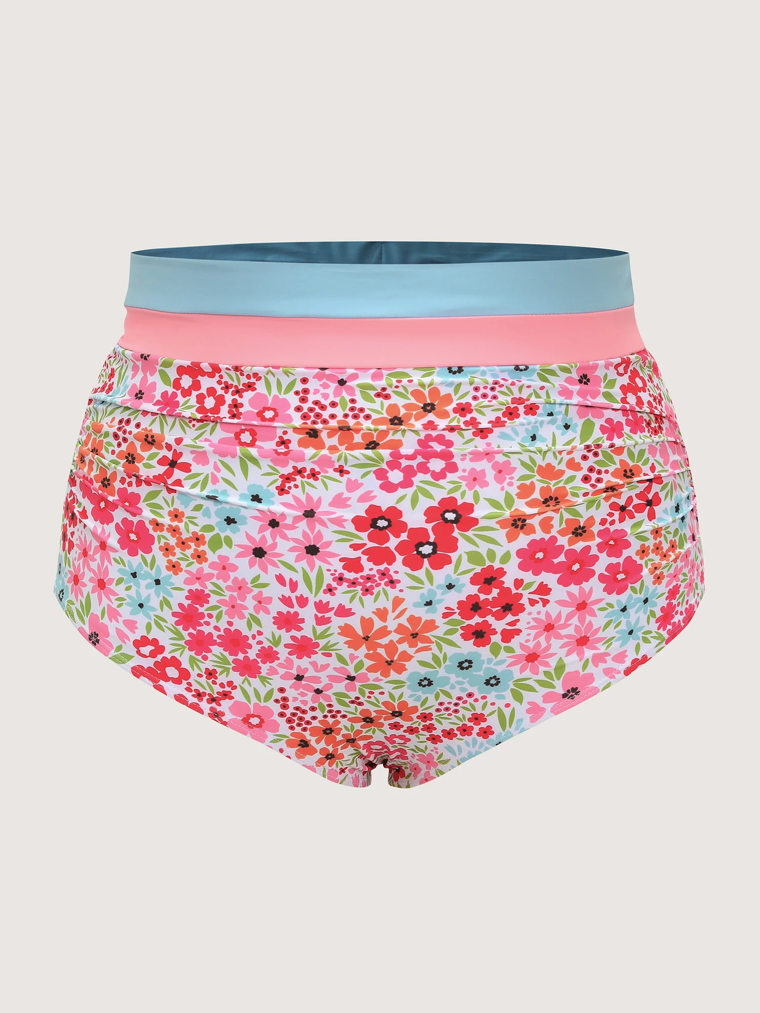 Colorful Floral Print Swim Bottoms - Image 8