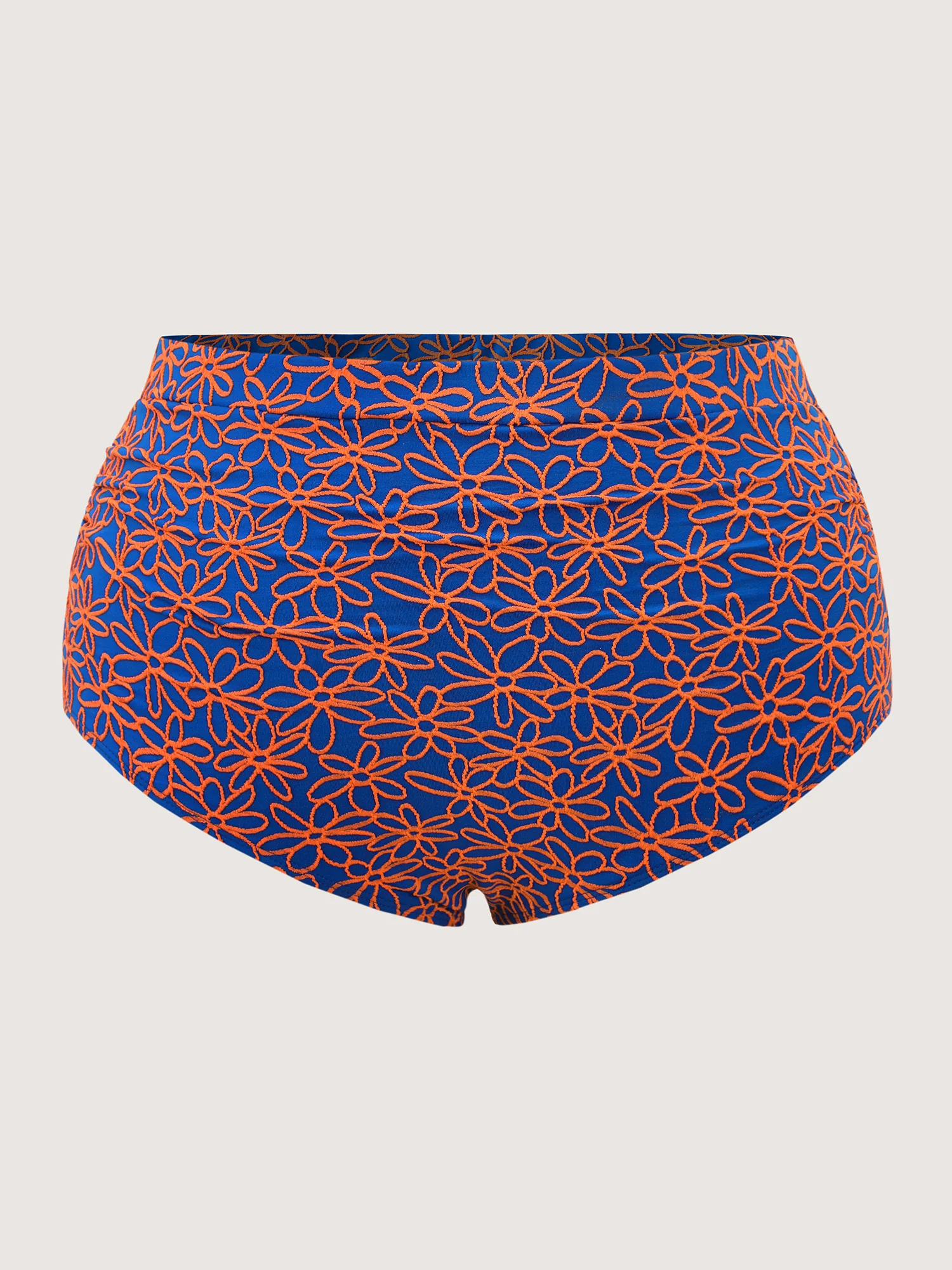 Floral Textured Tummy-Control Bikini Bottoms - Image 6